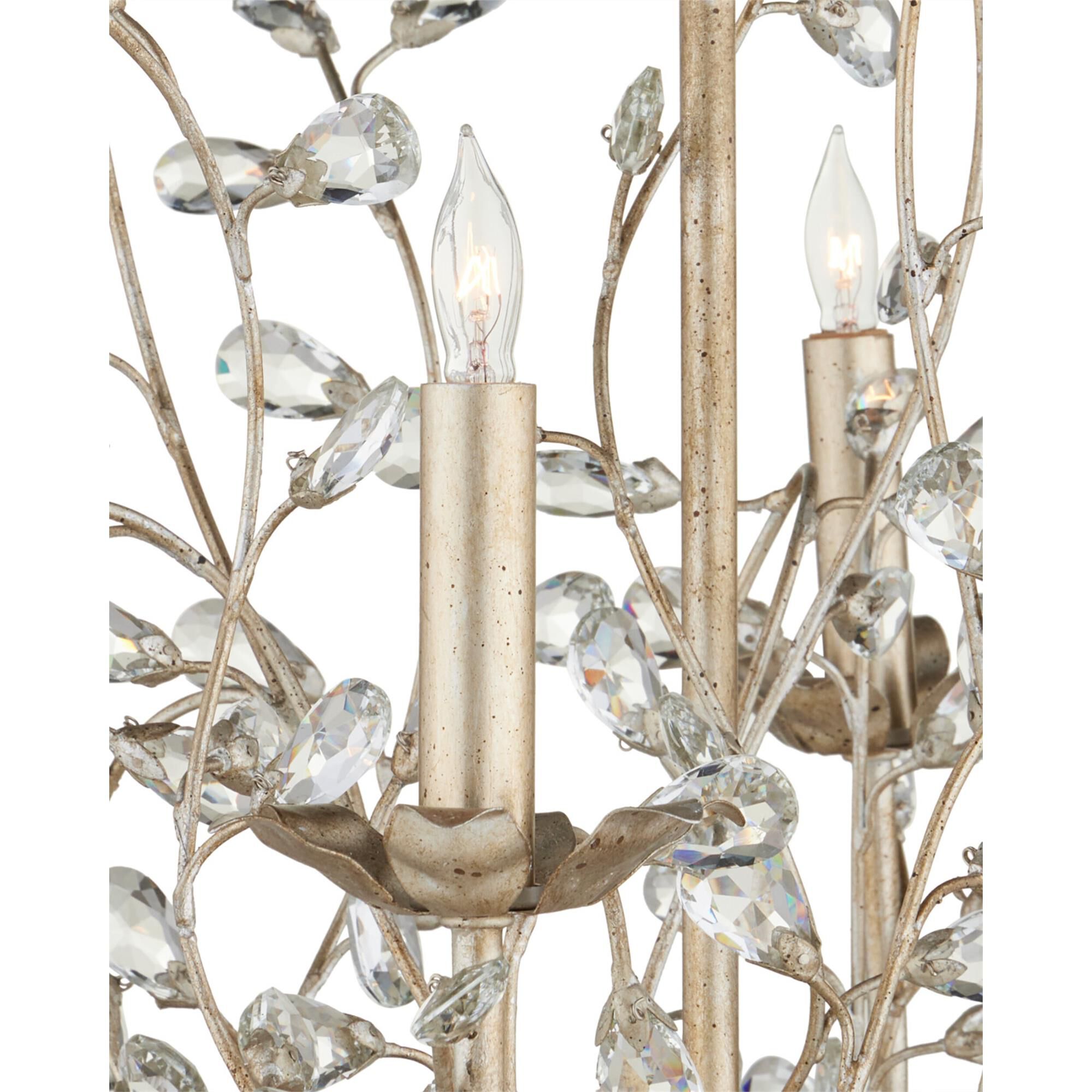 Crystal Bud 18 Inch 3 Light Mini Chandelier,