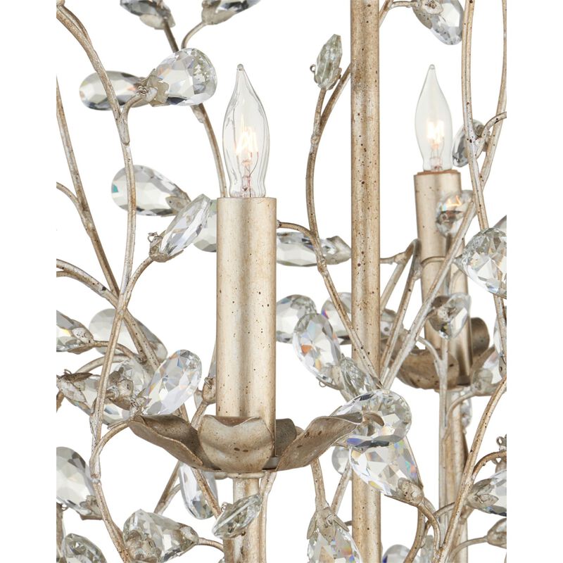 Crystal Bud 18 Inch 3 Light Mini Chandelier by Currey and Company