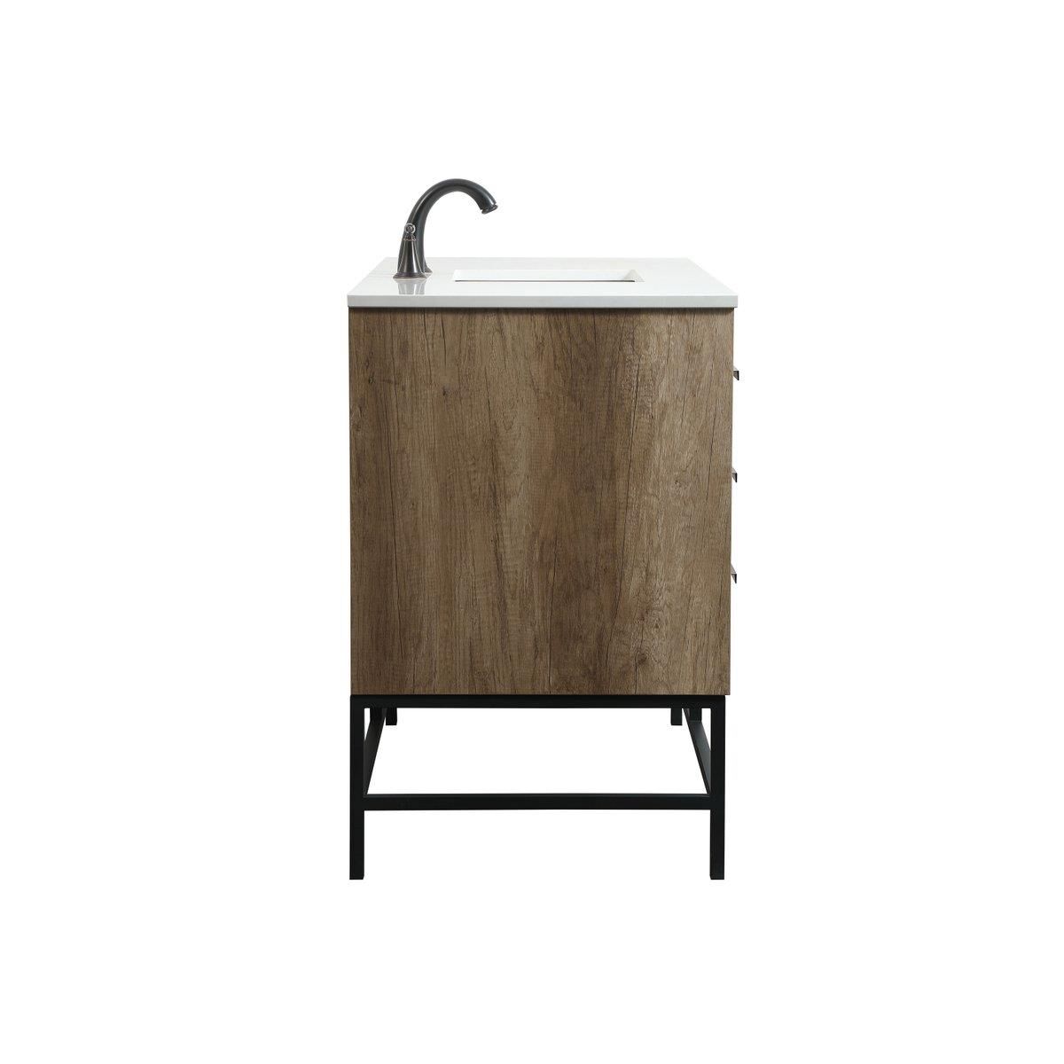 Shown in Natural Oak finish and Without Backsplash accent