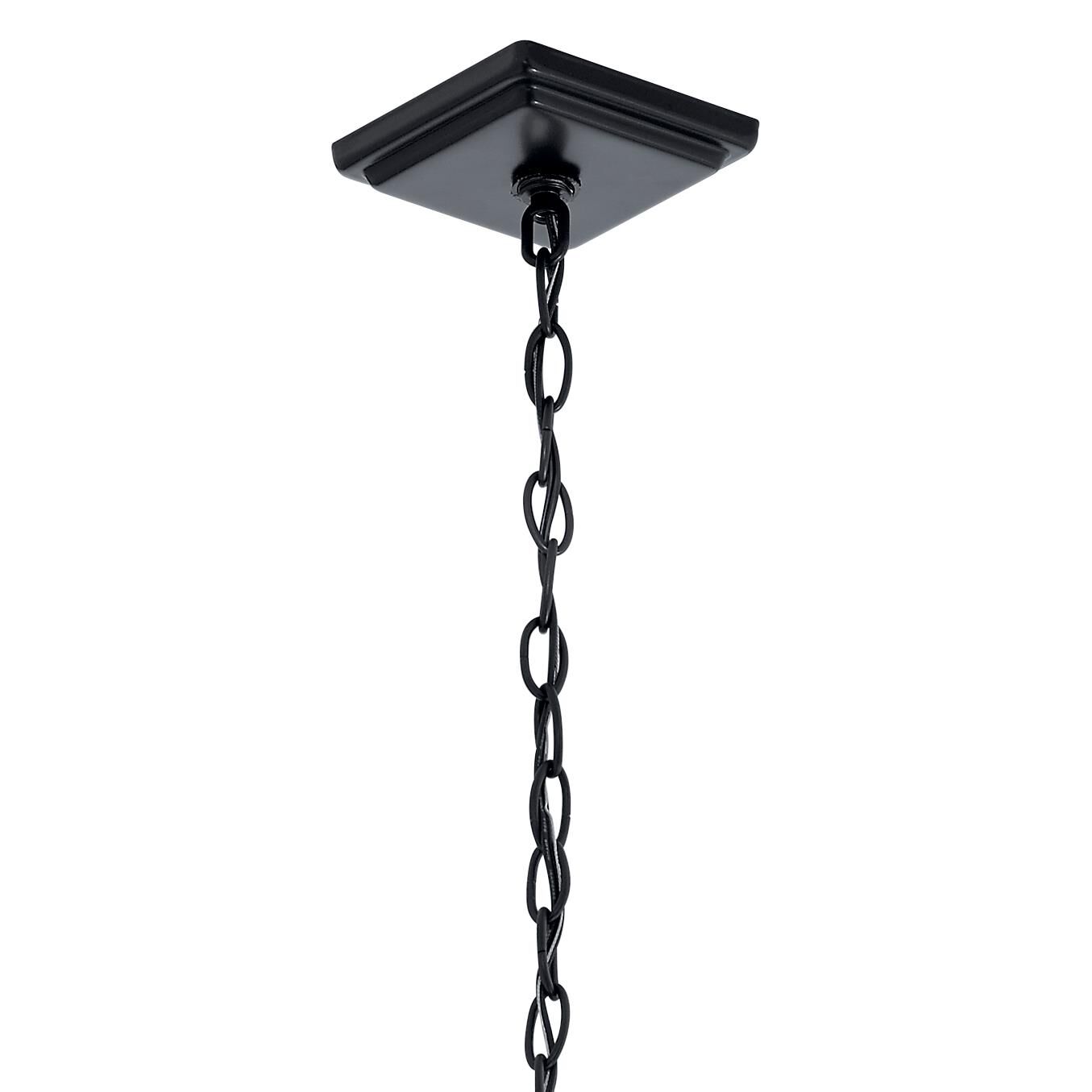 Shown in Black finish and Bound Etched Seeded glass