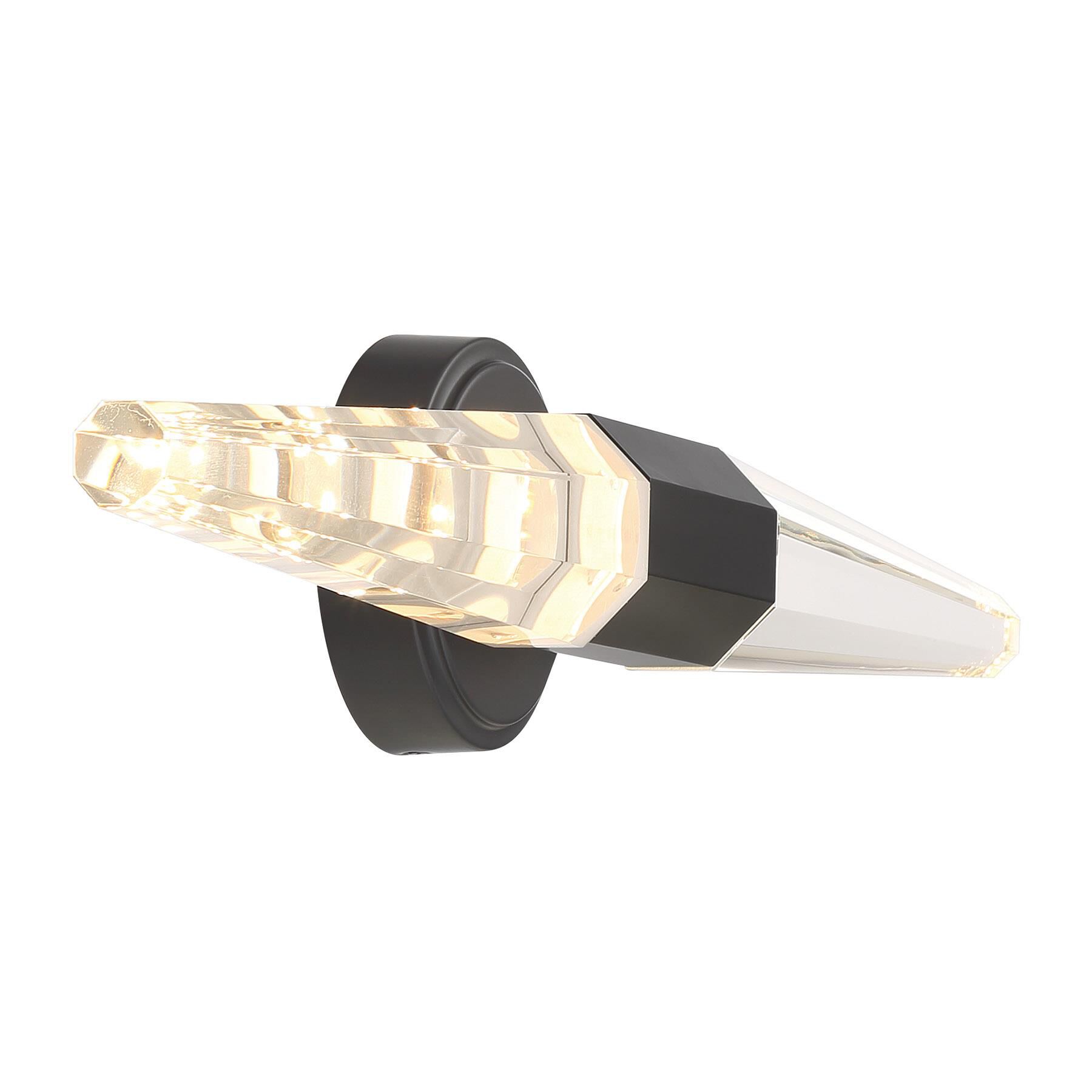 Shown in Black Lustre finish and K9 crystal and K9 Crystal glass