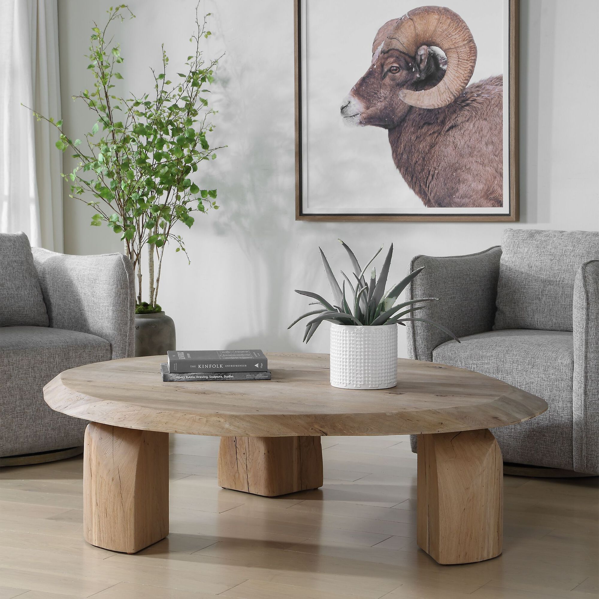 Tiernan 60 Inch Coffee Table,
