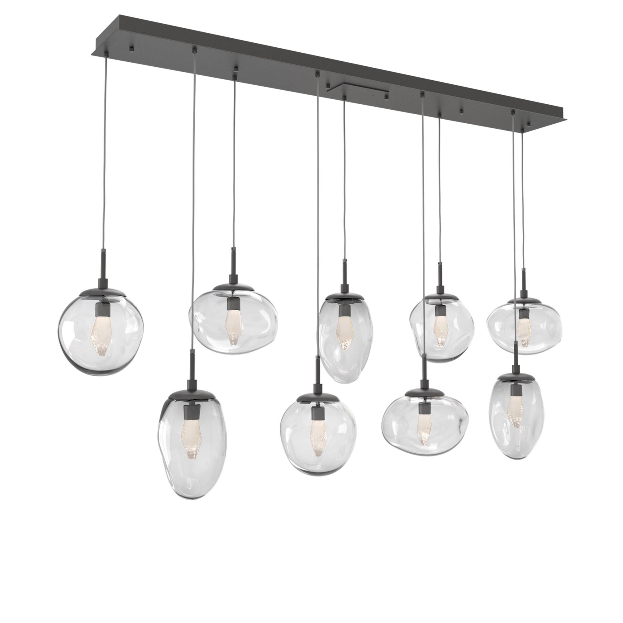 Shown in Graphite finish and Geo Inner And Clear Outer glass