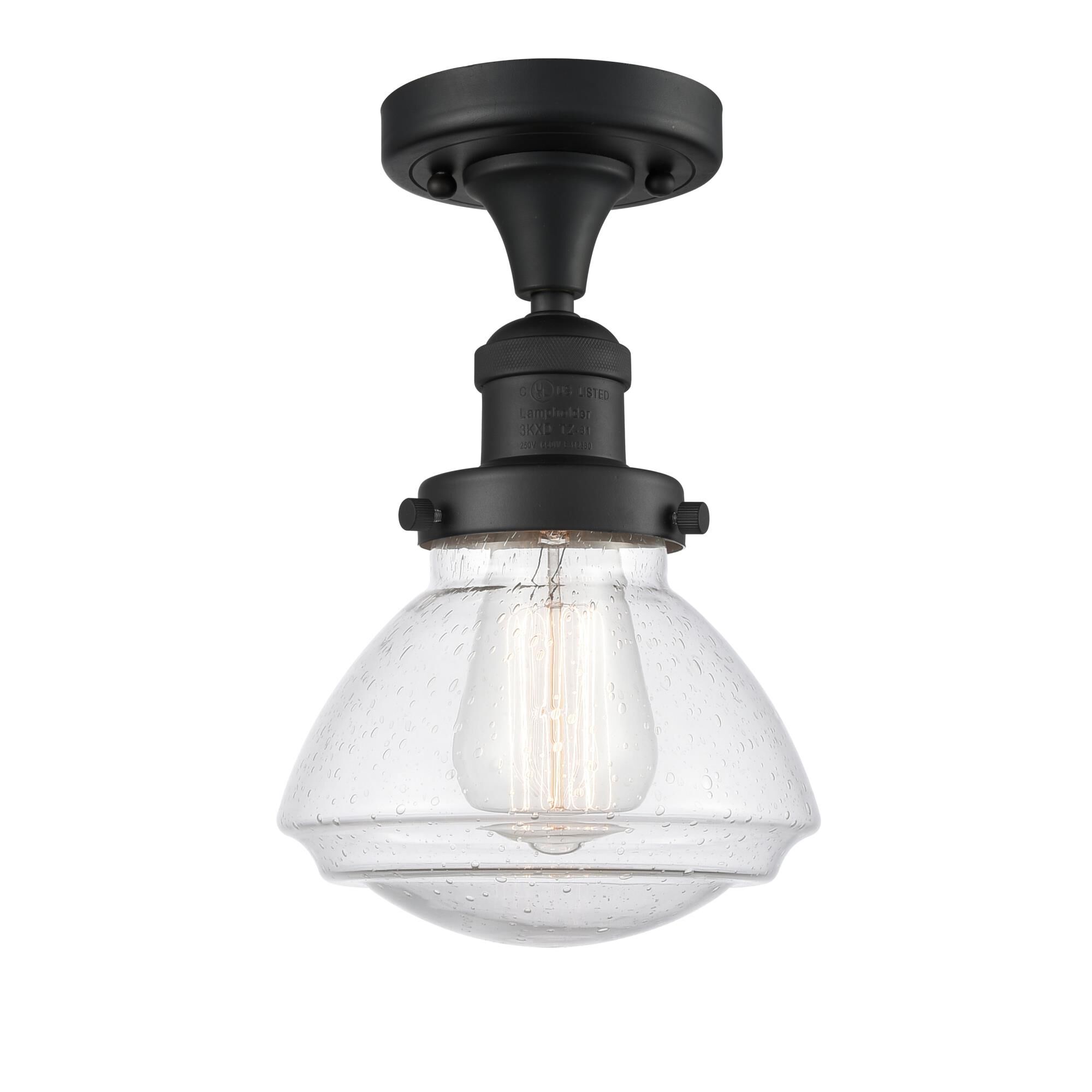 Bruno Marashlian Olean 6 Inch 1 Light Semi Flush Mount by Innovations Lighting