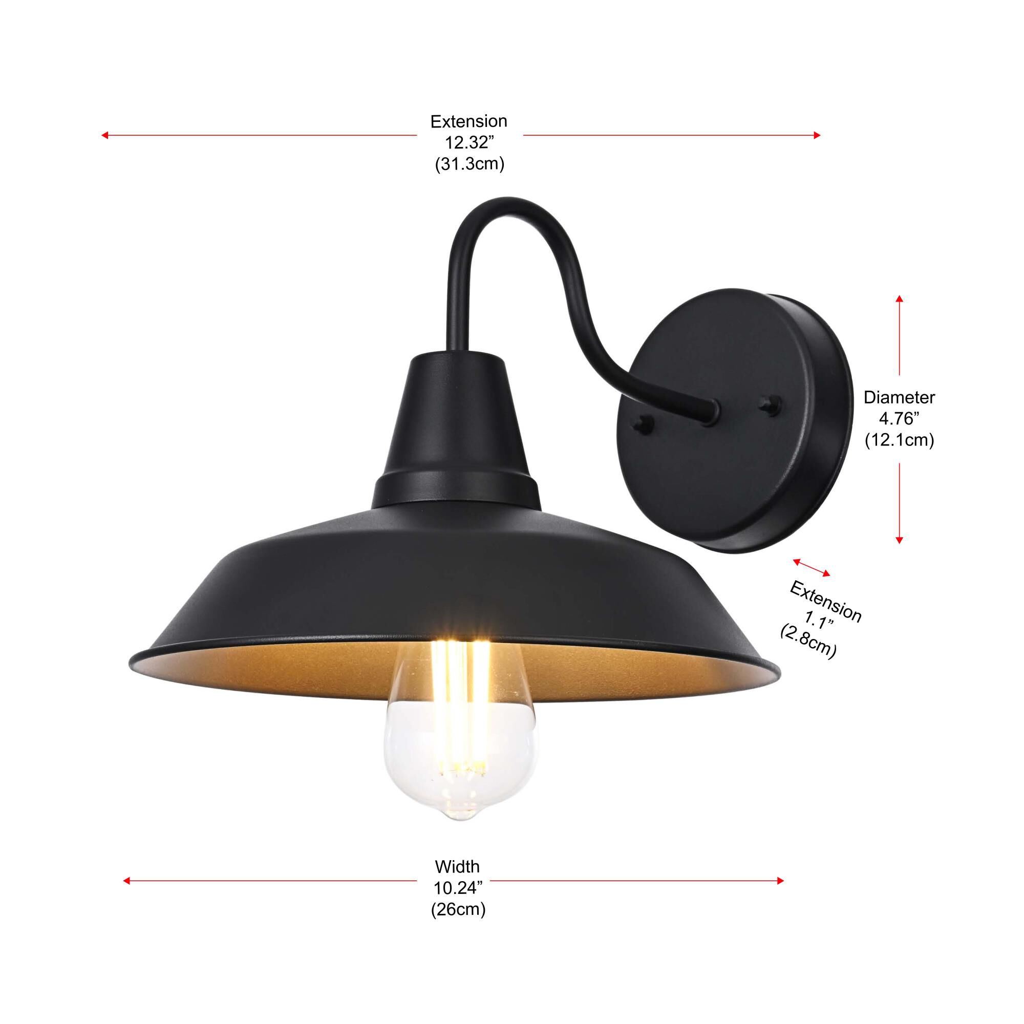 Shown in Black finish and Clear glass