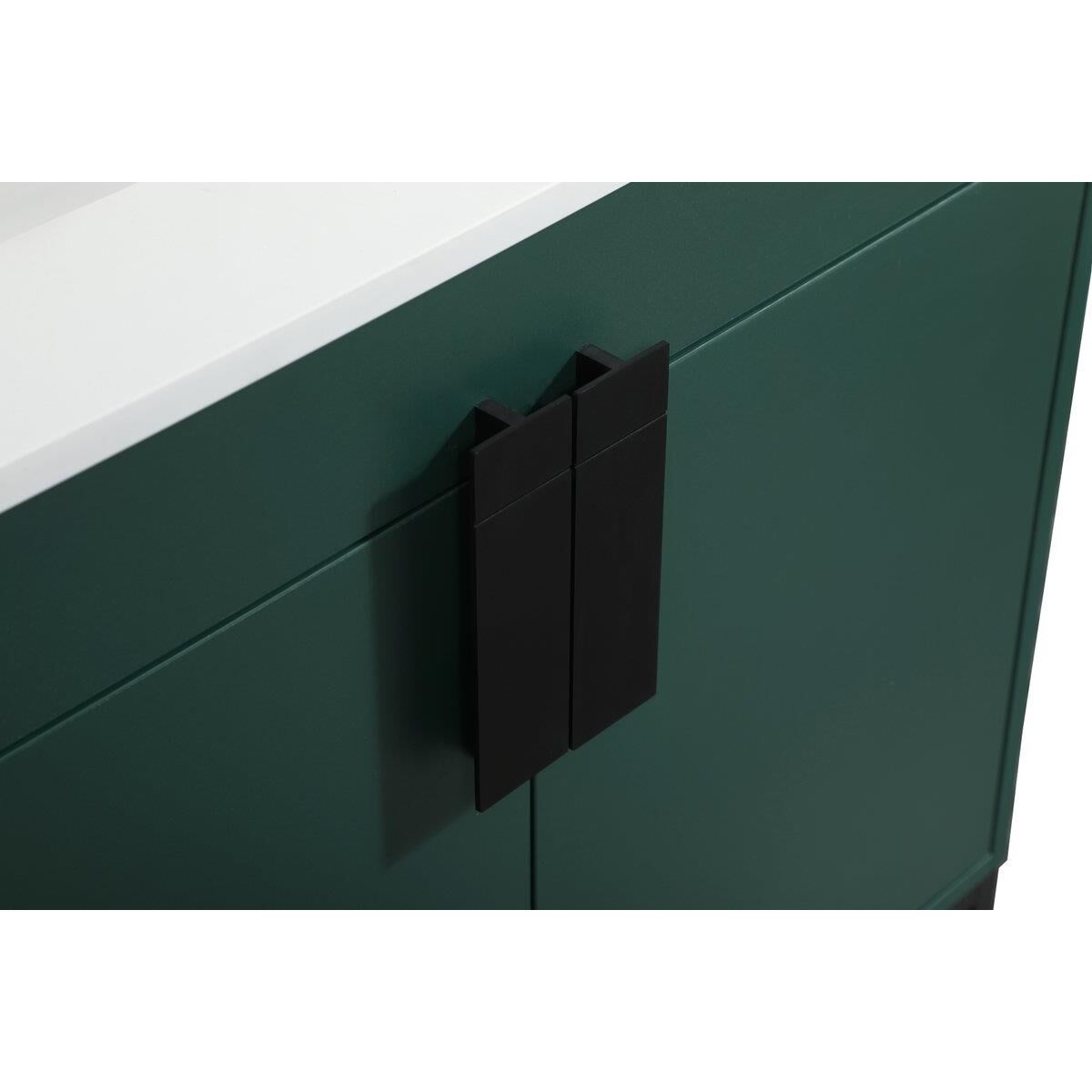 Shown in Green finish and With Backsplash accent