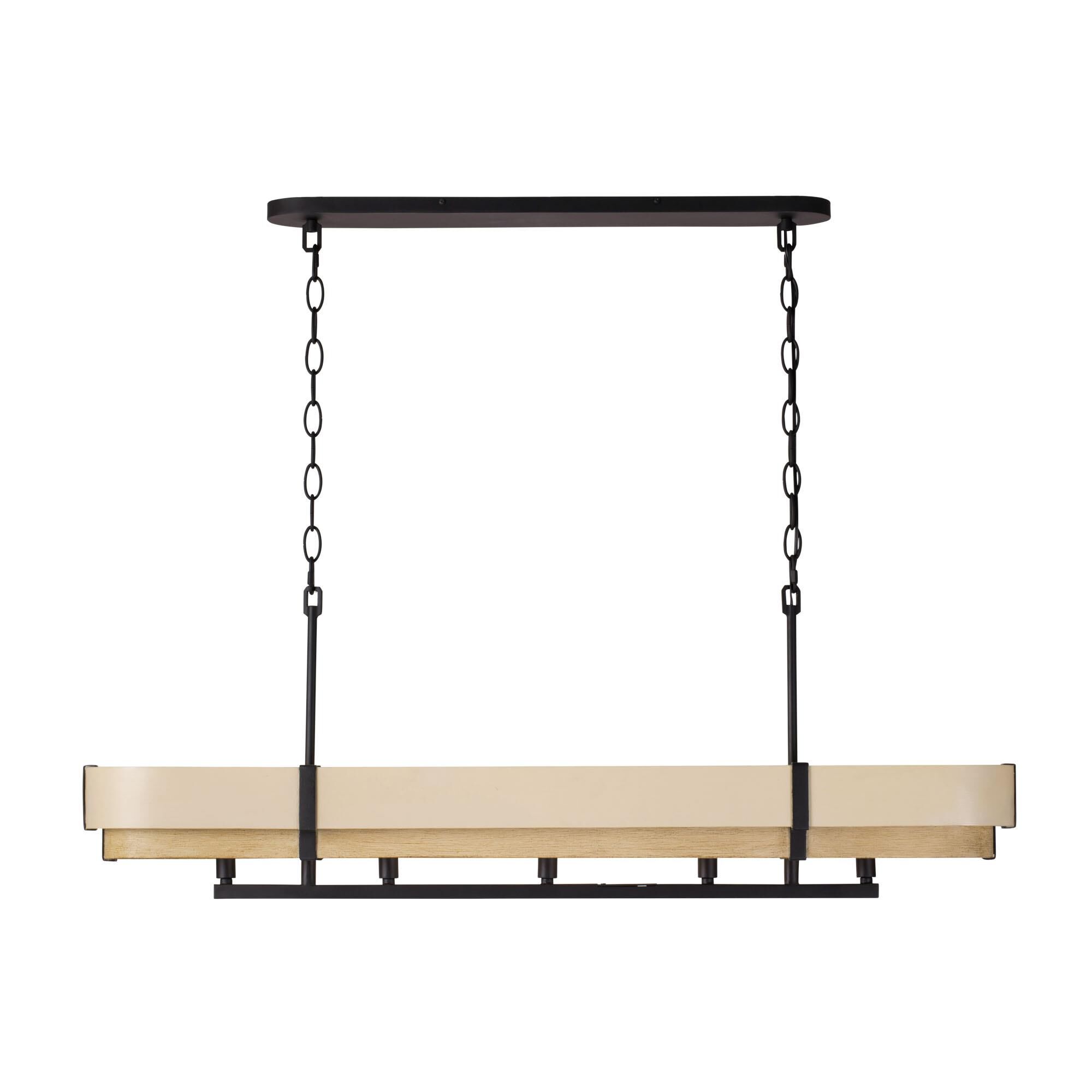 Blonde Moment 46 Inch 5 Light Linear Suspension Light by Varaluz