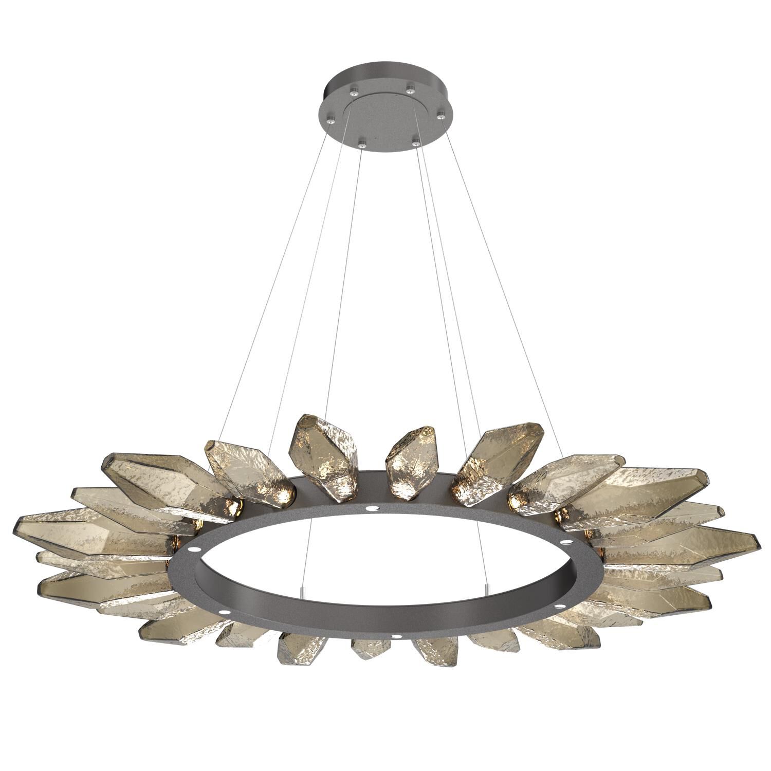 Rock Crystal 56 Inch 30 Light LED Chandelier by Hammerton Studio