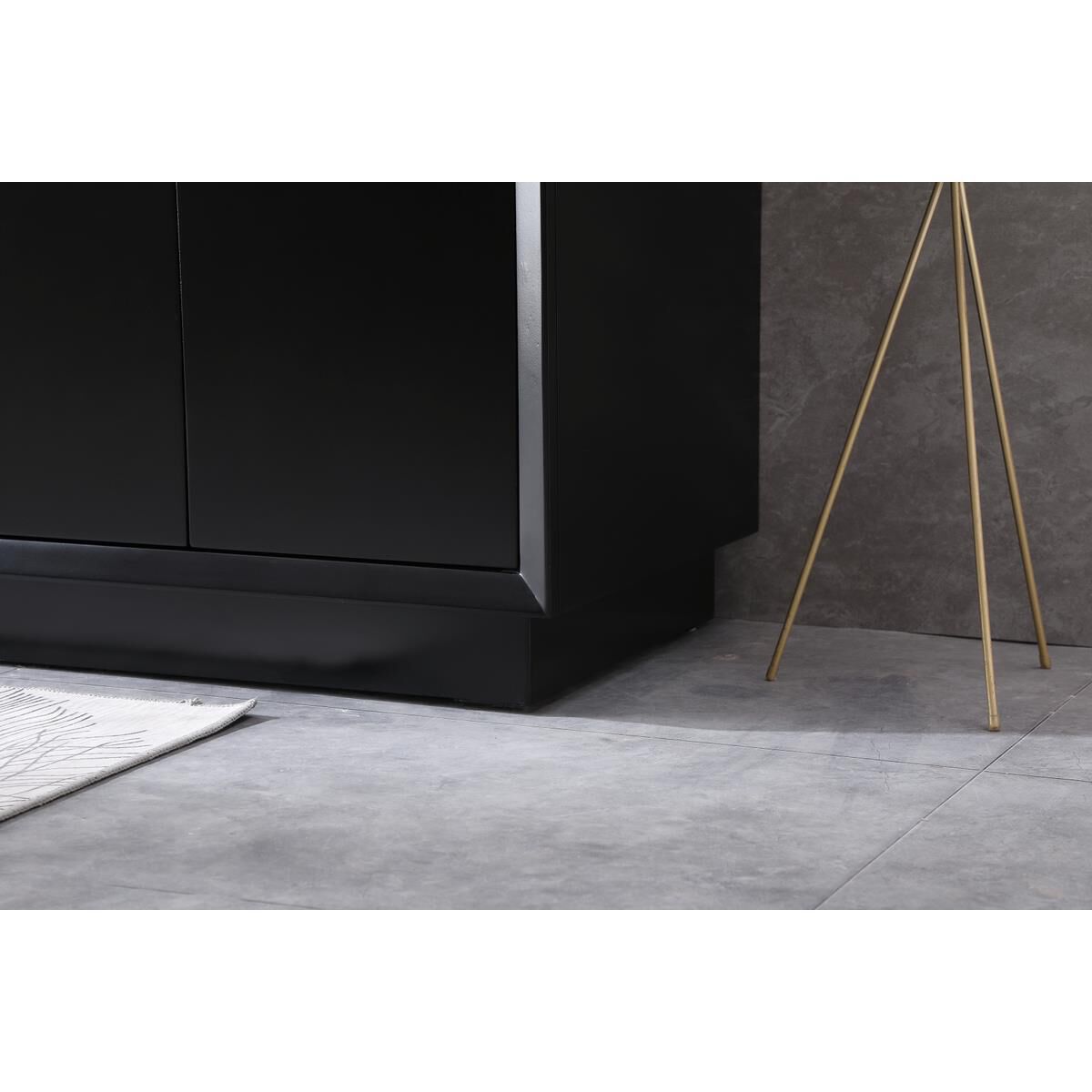 Shown in Black finish