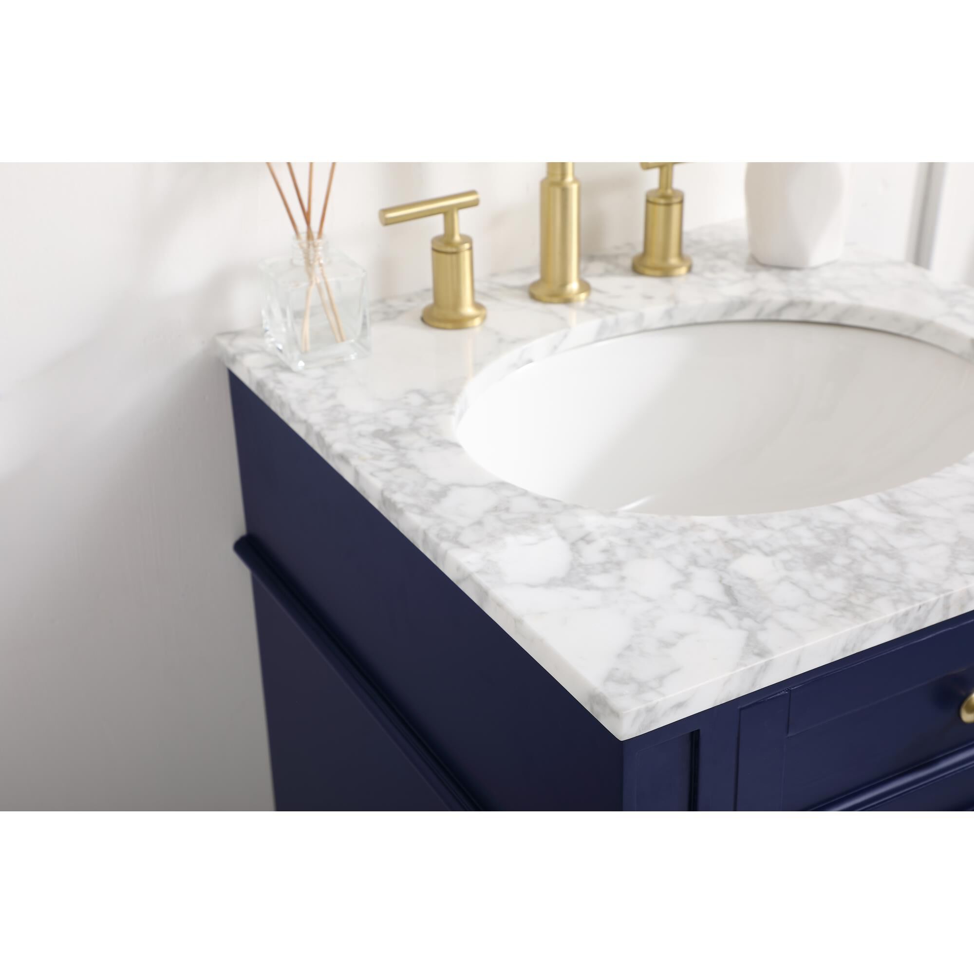 Shown in Blue finish