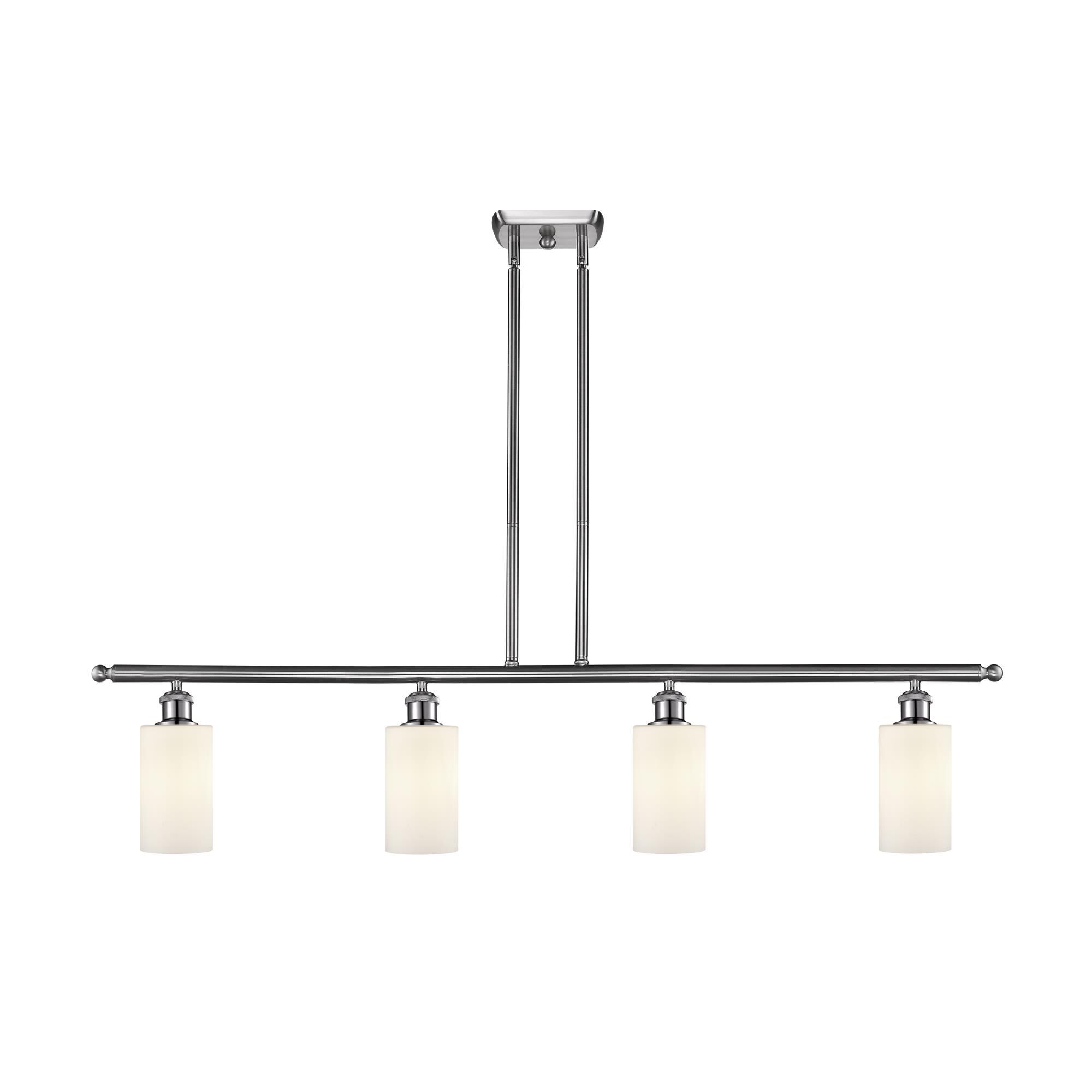 Shown in Brushed Satin Nickel finish and Drum glass and Glass shade