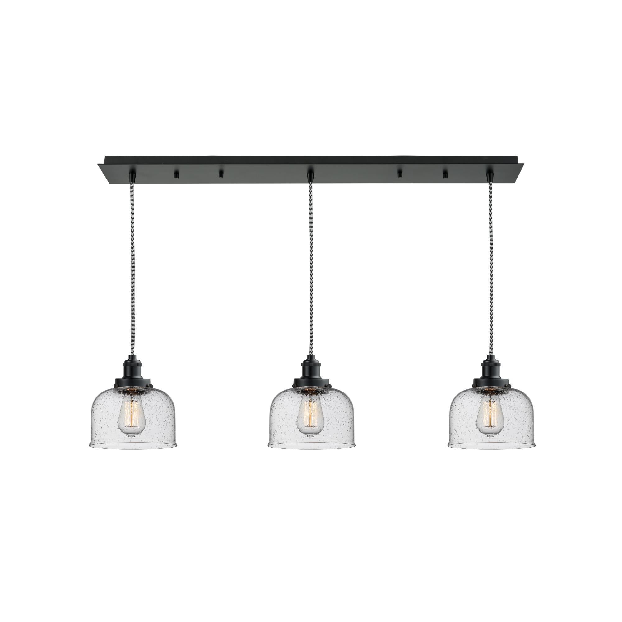 Bruno Marashlian Large Bell 36 Inch 3 Light Linear Suspension Light by Innovations Lighting