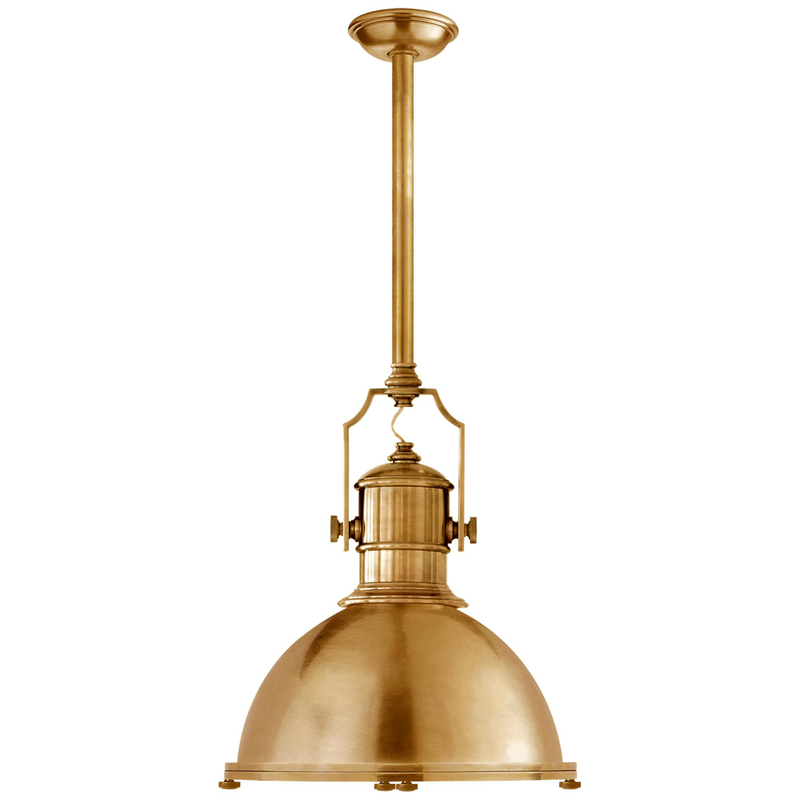 Visual Comfort Signature Collection Chapman & Myers Country Industrial 19 Inch Large Pendant
