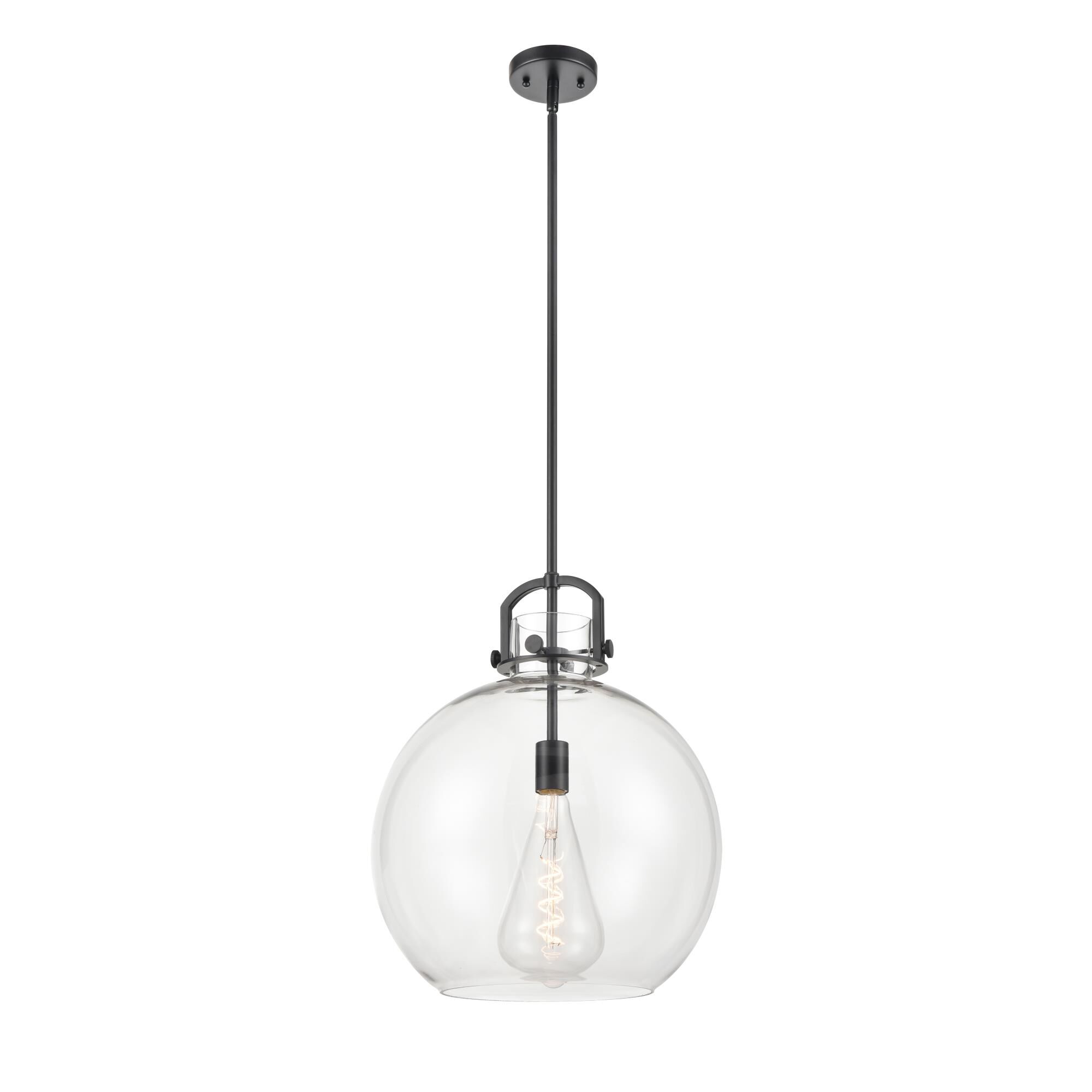 Shown in Matte Black finish and Clear glass