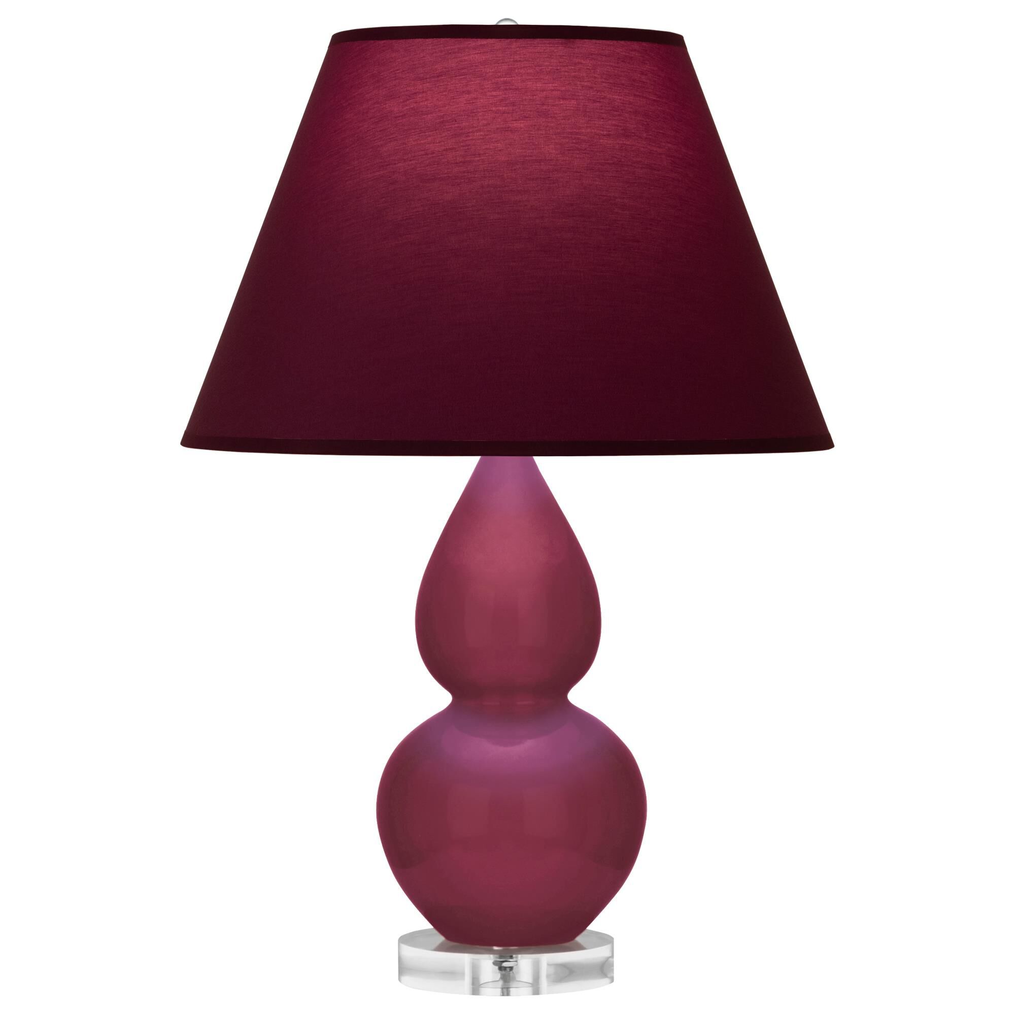 Shown in Sugar Plum finish and Plum and Lavender shade and Lucite accent