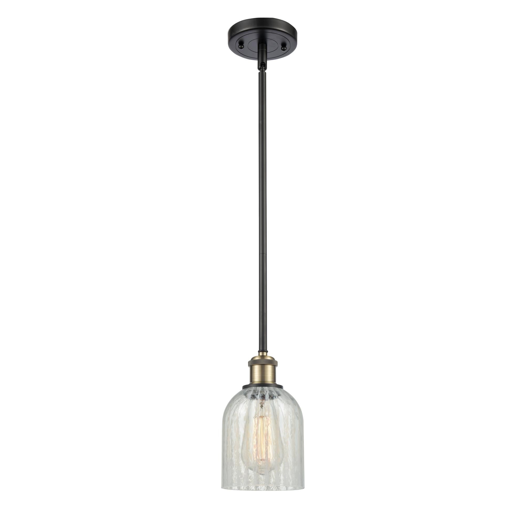 Shown in Black Antique Brass finish and Bell glass and Glass shade