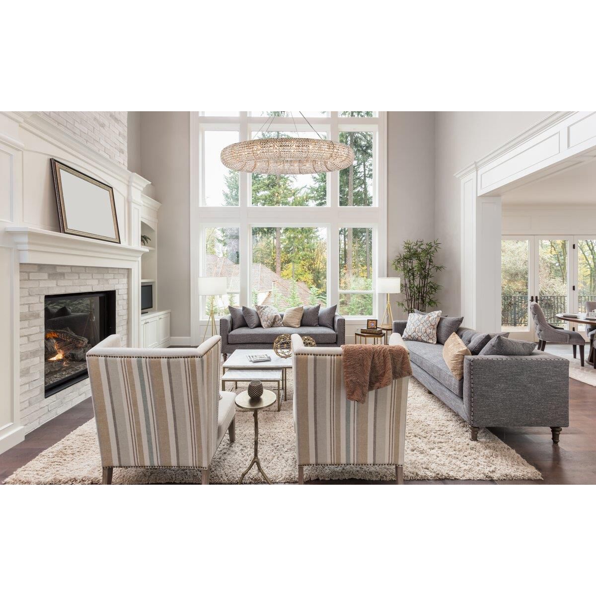 Paris 59 Inch 24 Light Chandelier by Elegant Lighting