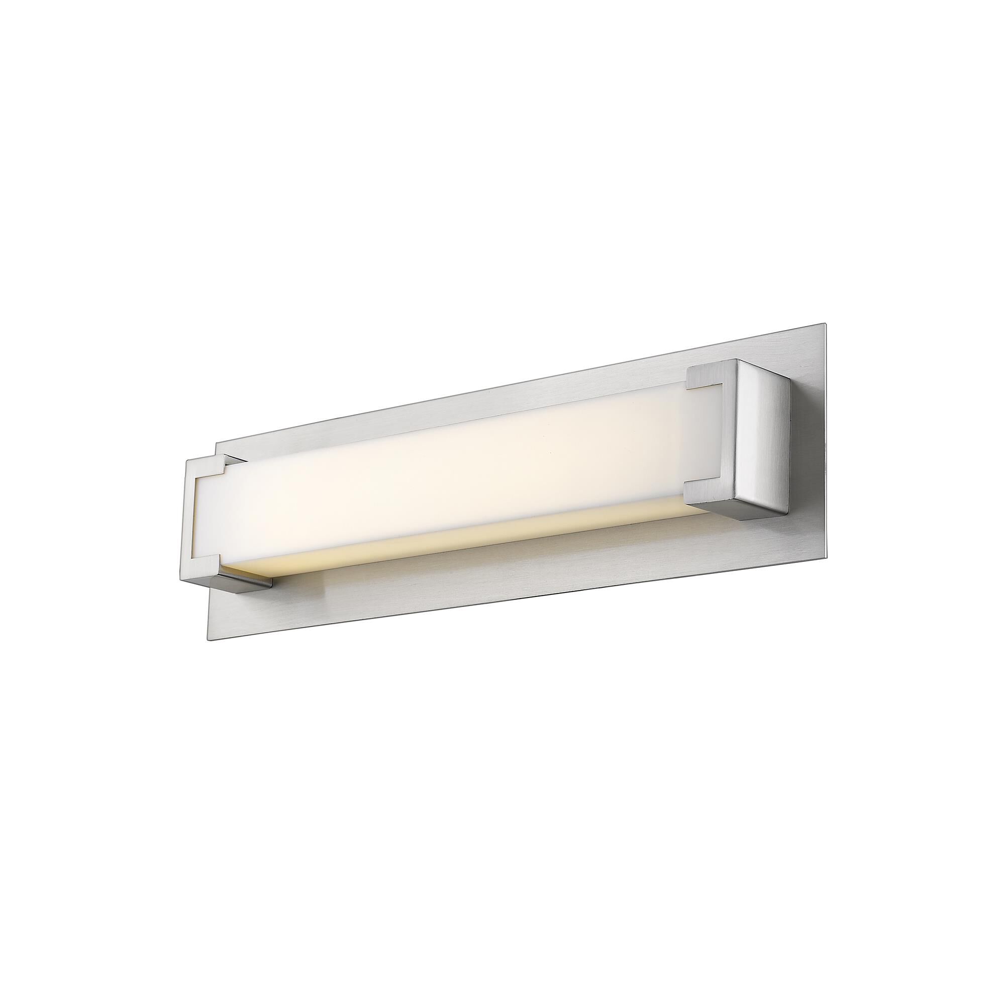 Shown in Brushed Nickel finish and Acrylic glass and Acrylic shade