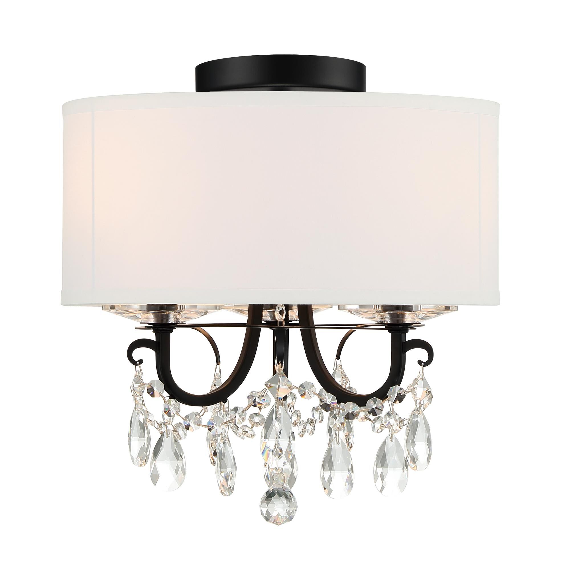 Othello 14 Inch 3 Light Mini Chandelier by Crystorama