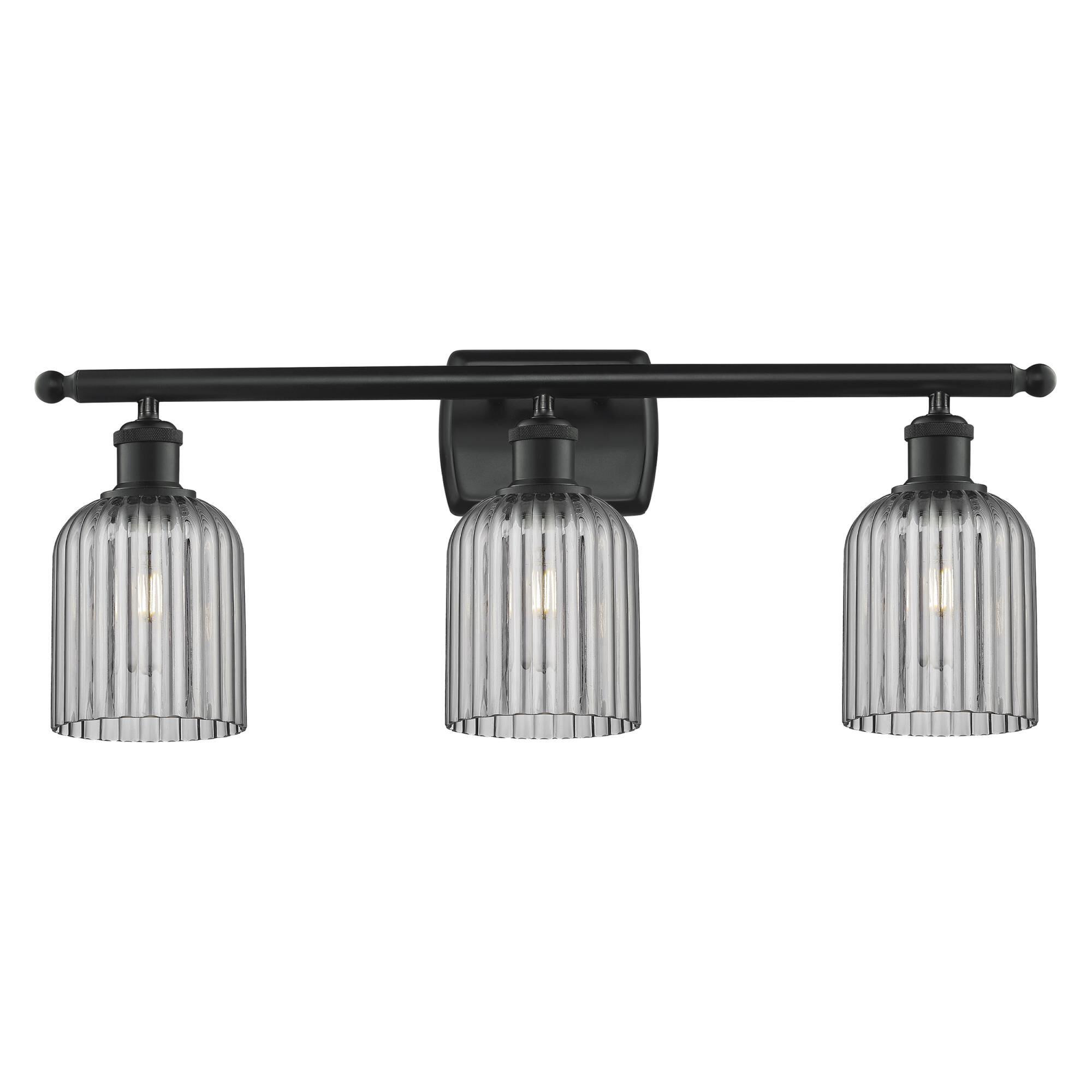 Shown in Matte Black finish and Light Smoke shade