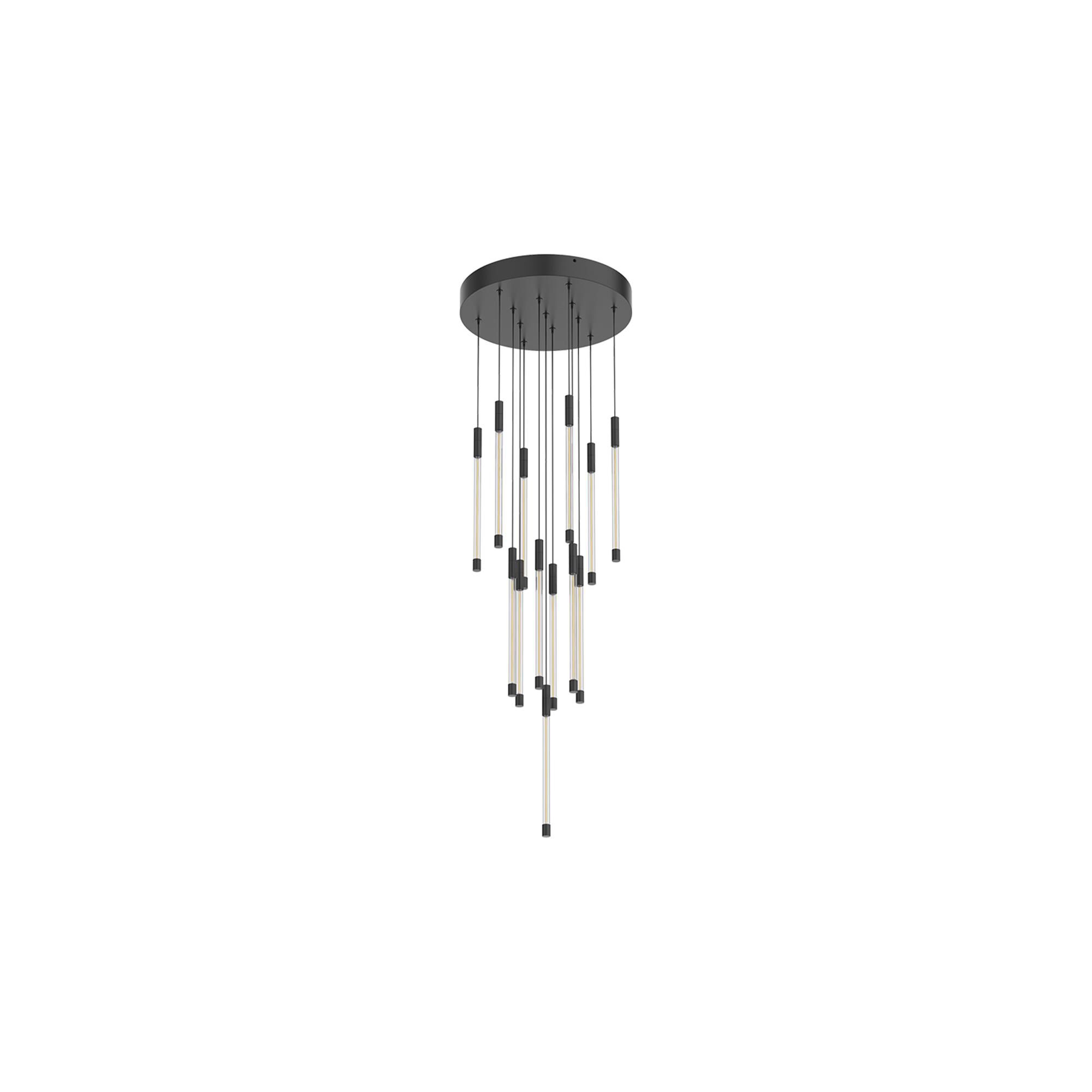 Shown in Black finish and Clear glass