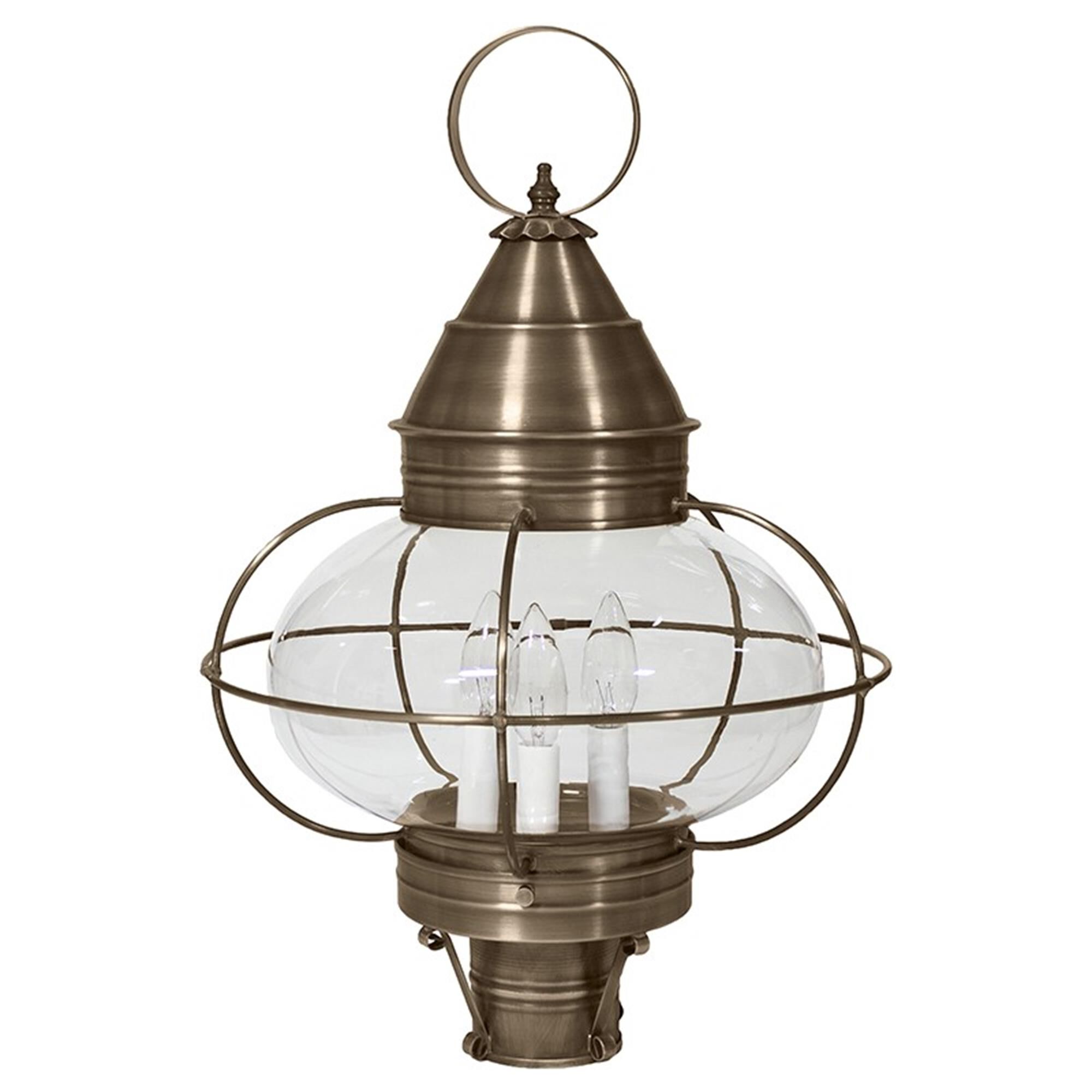 Onion 22 Inch 3 Light Outdoor Post Lamp,