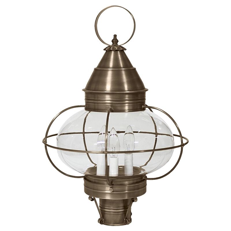 Onion 22 Inch 3 Light Outdoor Post Lamp by Northeast Lantern