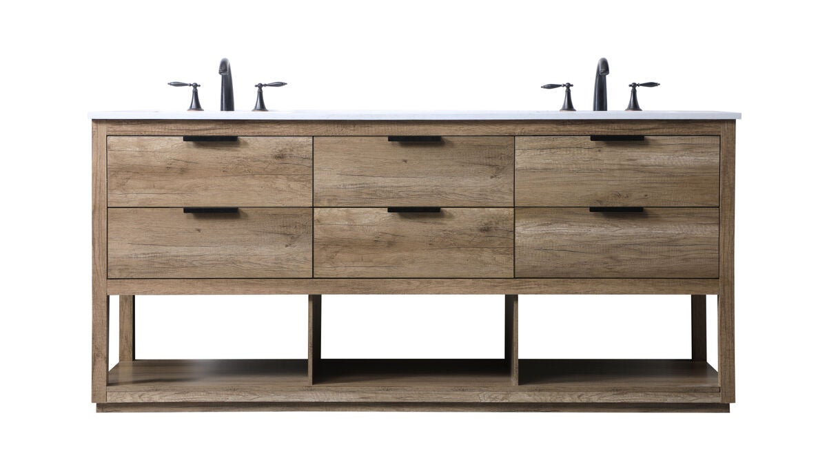 Larkin 72 Inch Bath Vanity by Elegant Decor