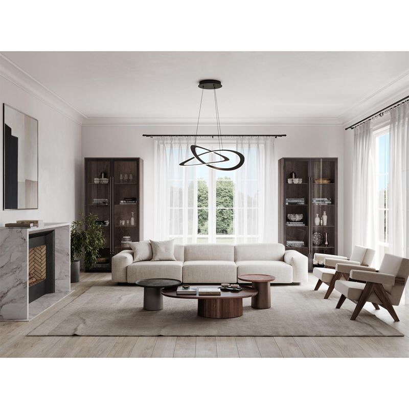 Wave 19 Inch 2 Light LED Mini Chandelier by Artcraft