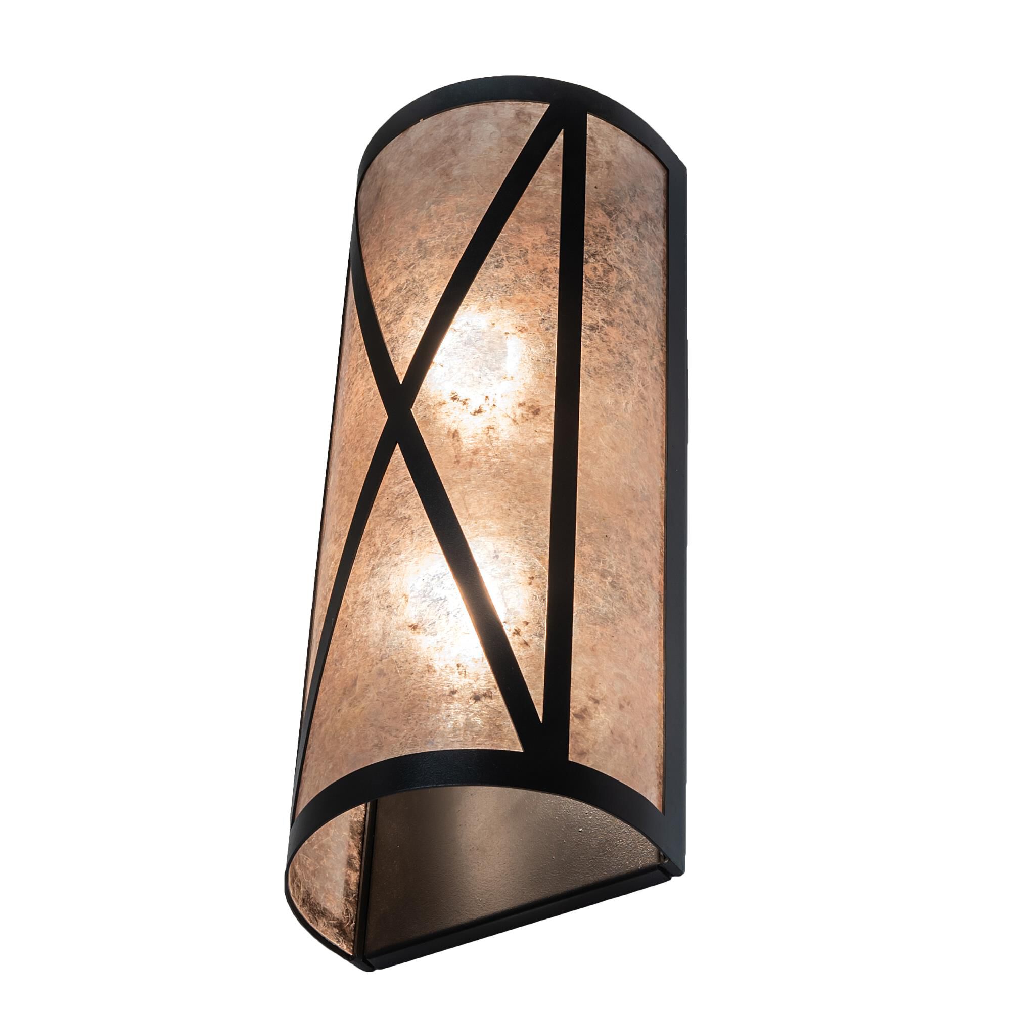 Saltire Craftsman 18 Inch Tall 2 Light Outdoor Wall Light by Meyda Lighting
