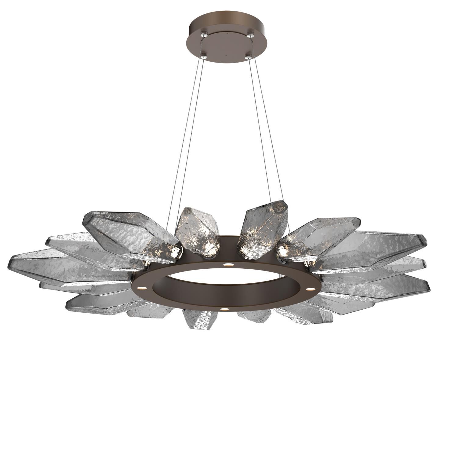 Rock Crystal 41 Inch 20 Light LED Chandelier by Hammerton Studio
