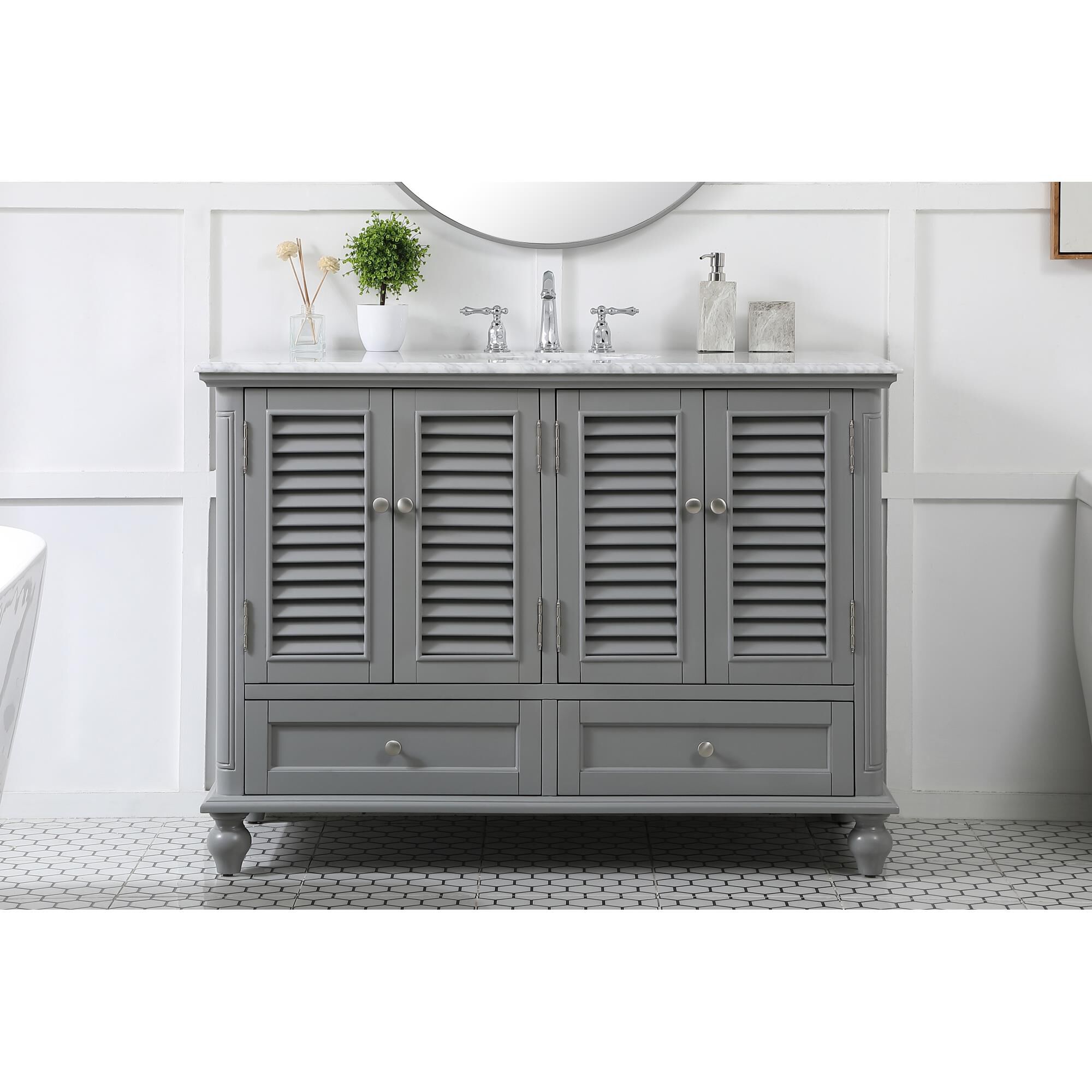 Shown in Grey finish