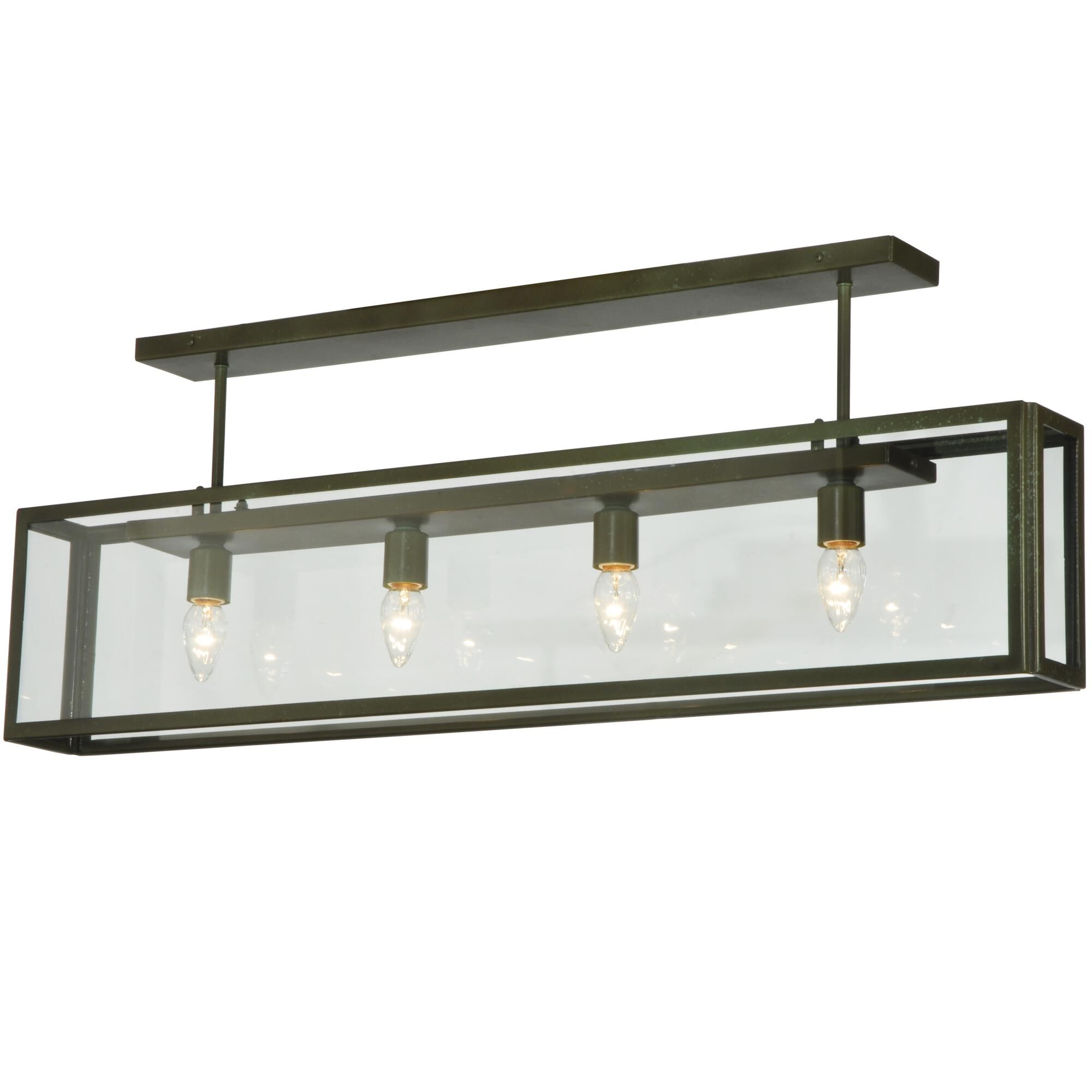 Shown in Custom Finish finish and Clear glass