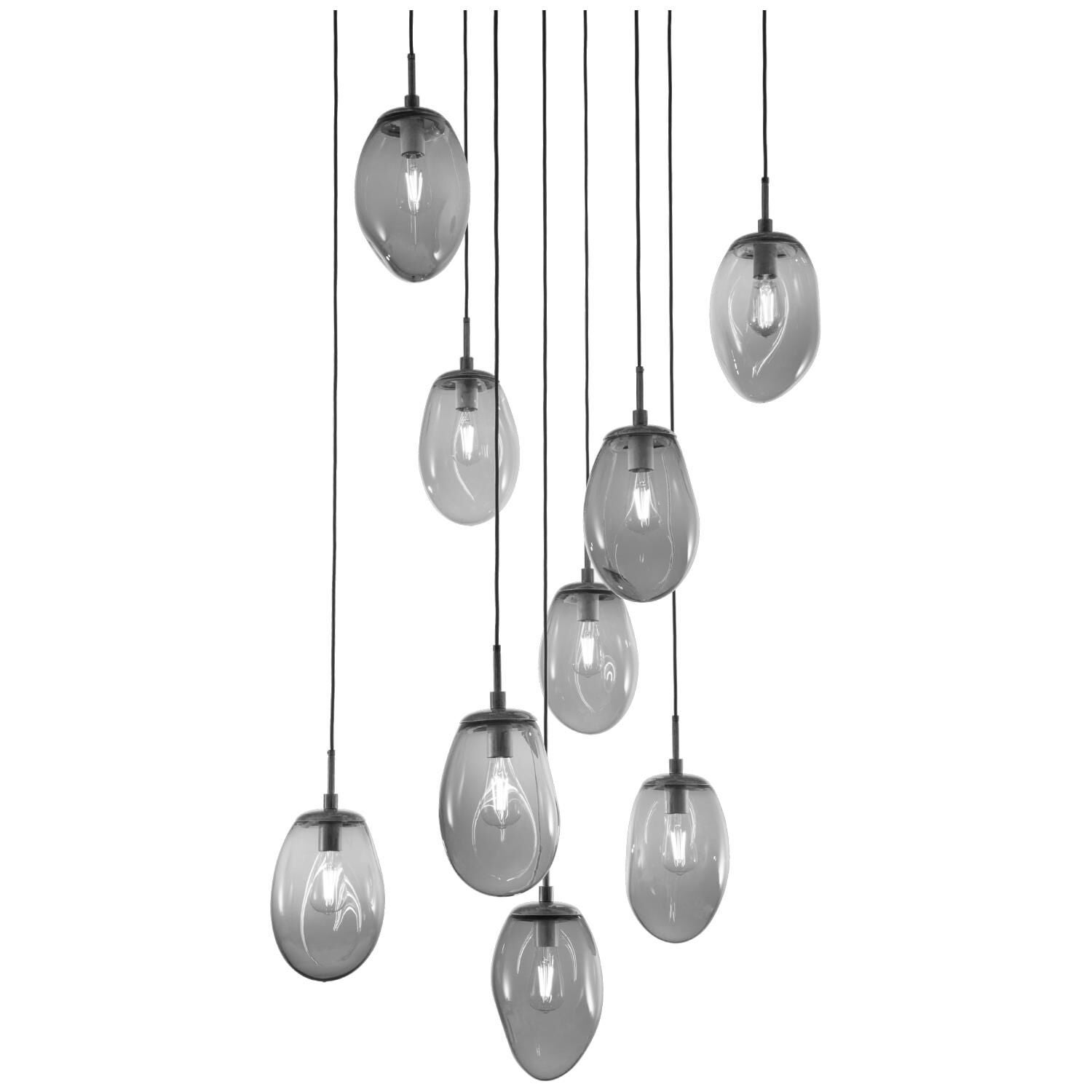 Levi Wilson Nebula 29 Inch 9 Light Multi Light Pendant by Hammerton Studio