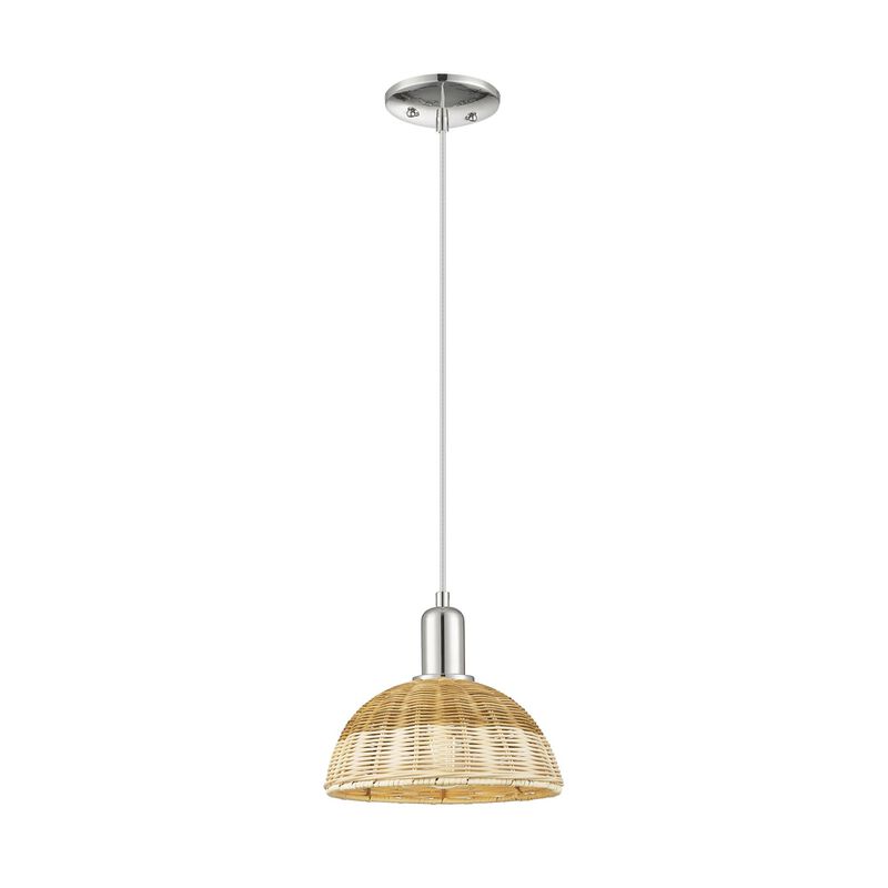 Bruno Marashlian Natural Ballston Dome 9 Inch Mini Pendant by Innovations Lighting