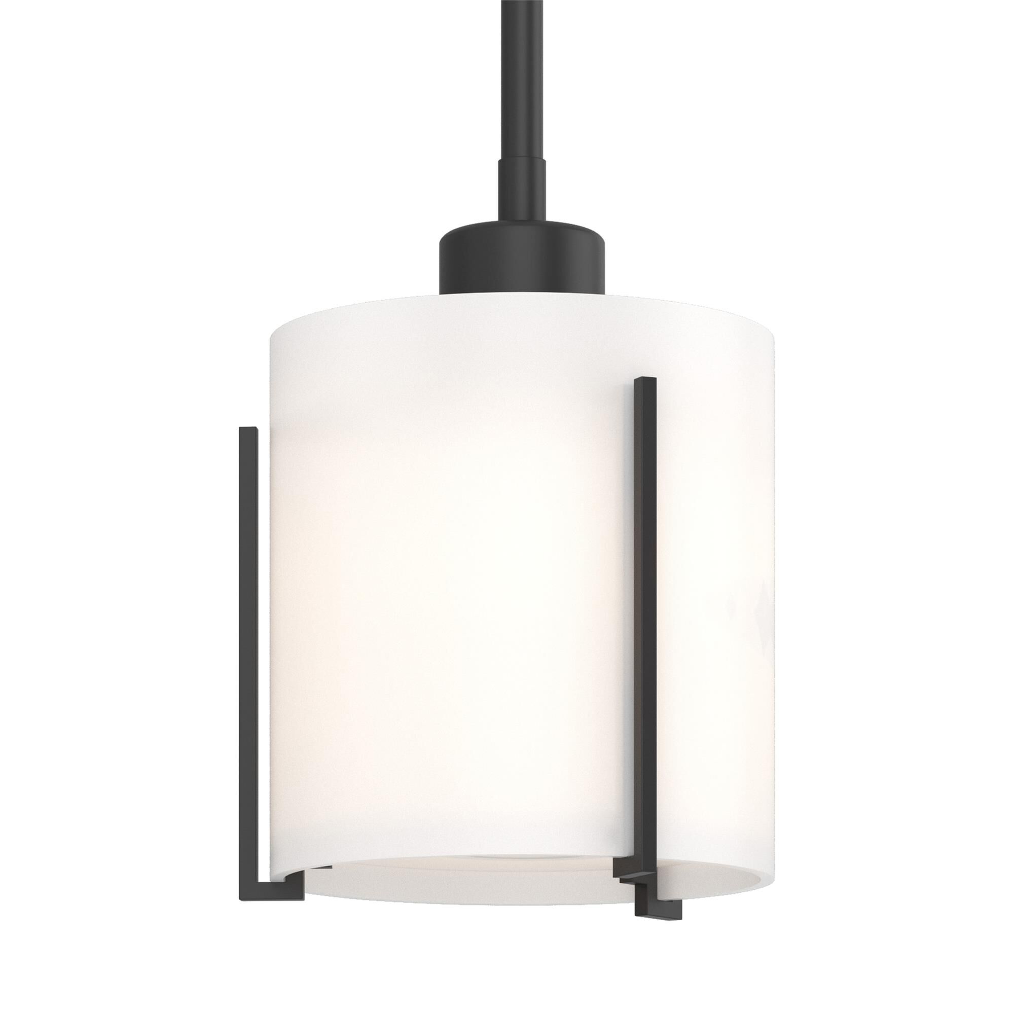 Shown in Black finish and Opal glass