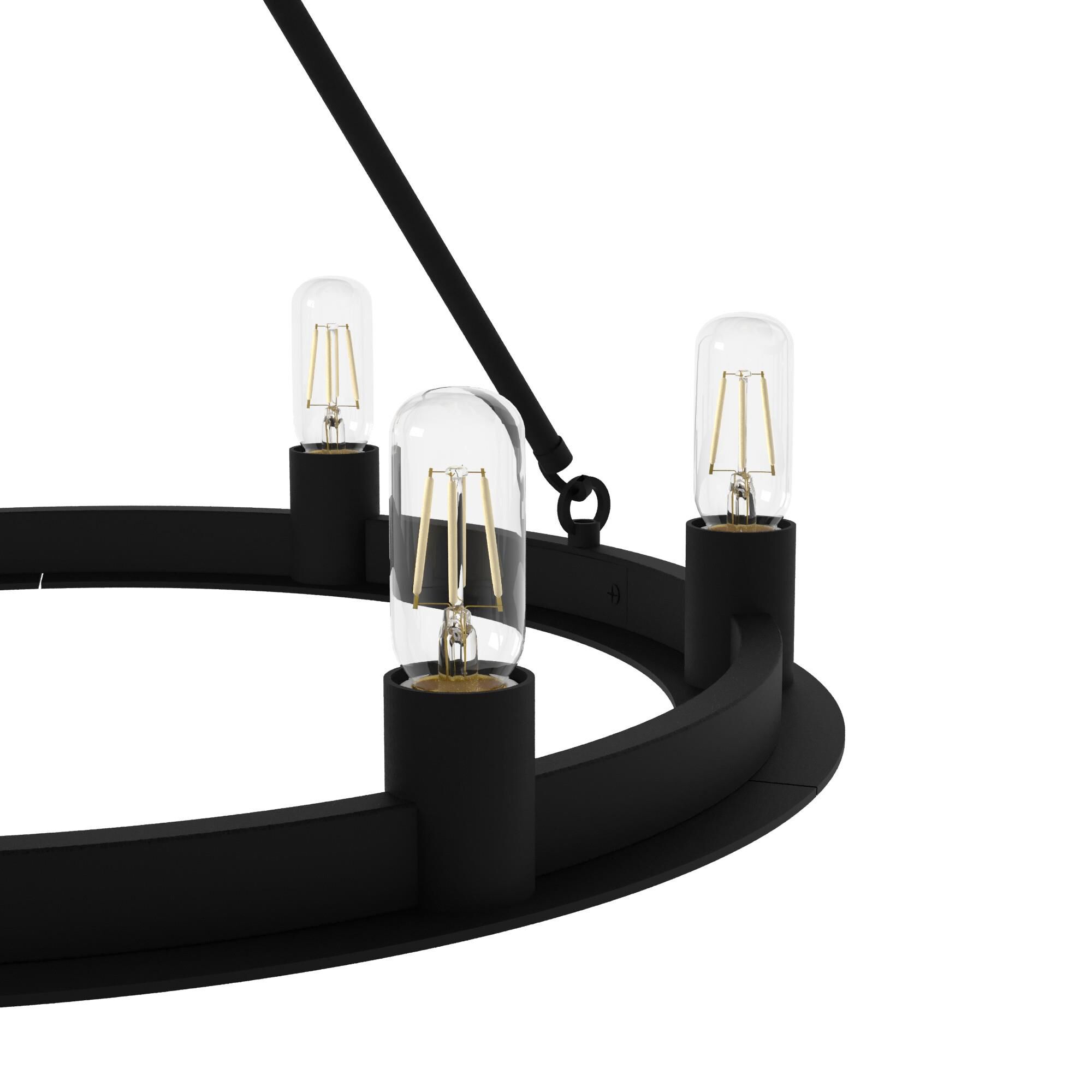 Saddlewood 24 Inch 6 Light Chandelier by Hunter Fan