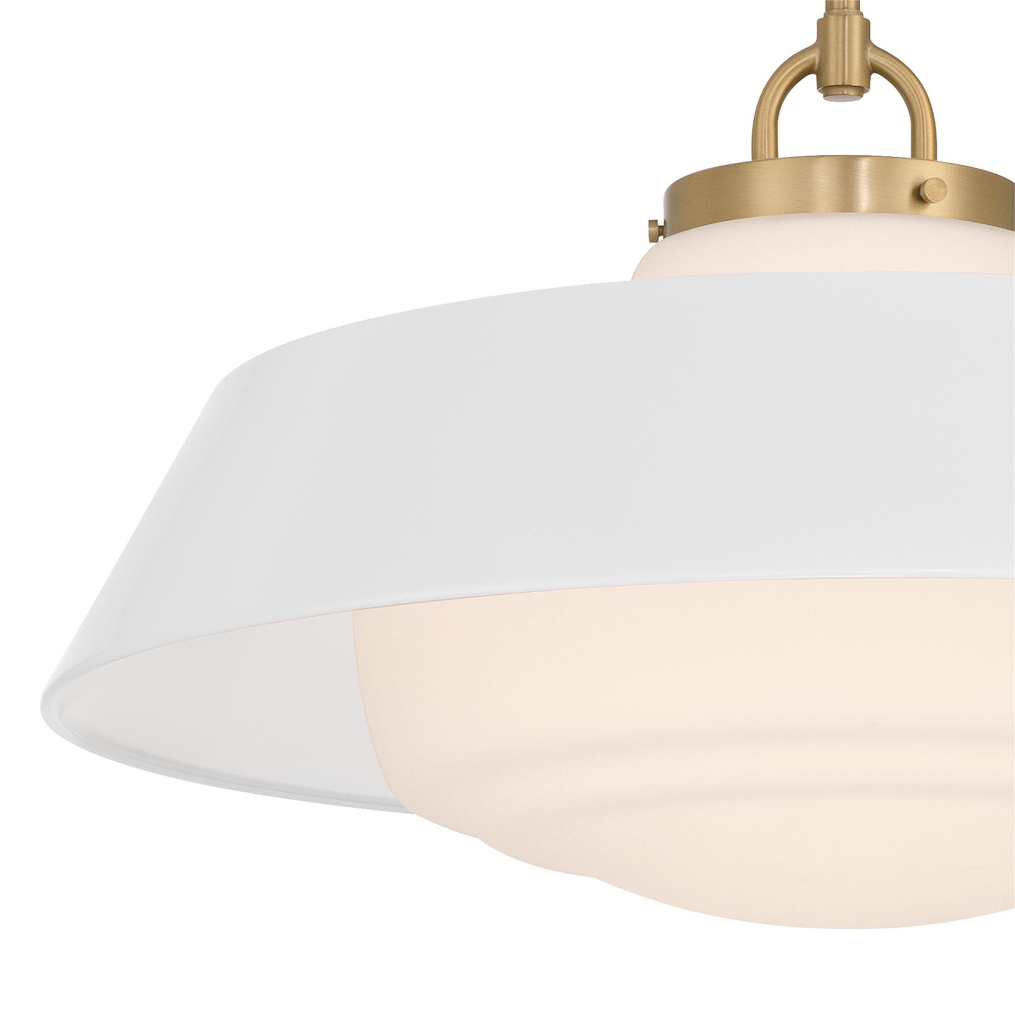 Shown in Vibrant Gold finish and Steel glass and Steel shade