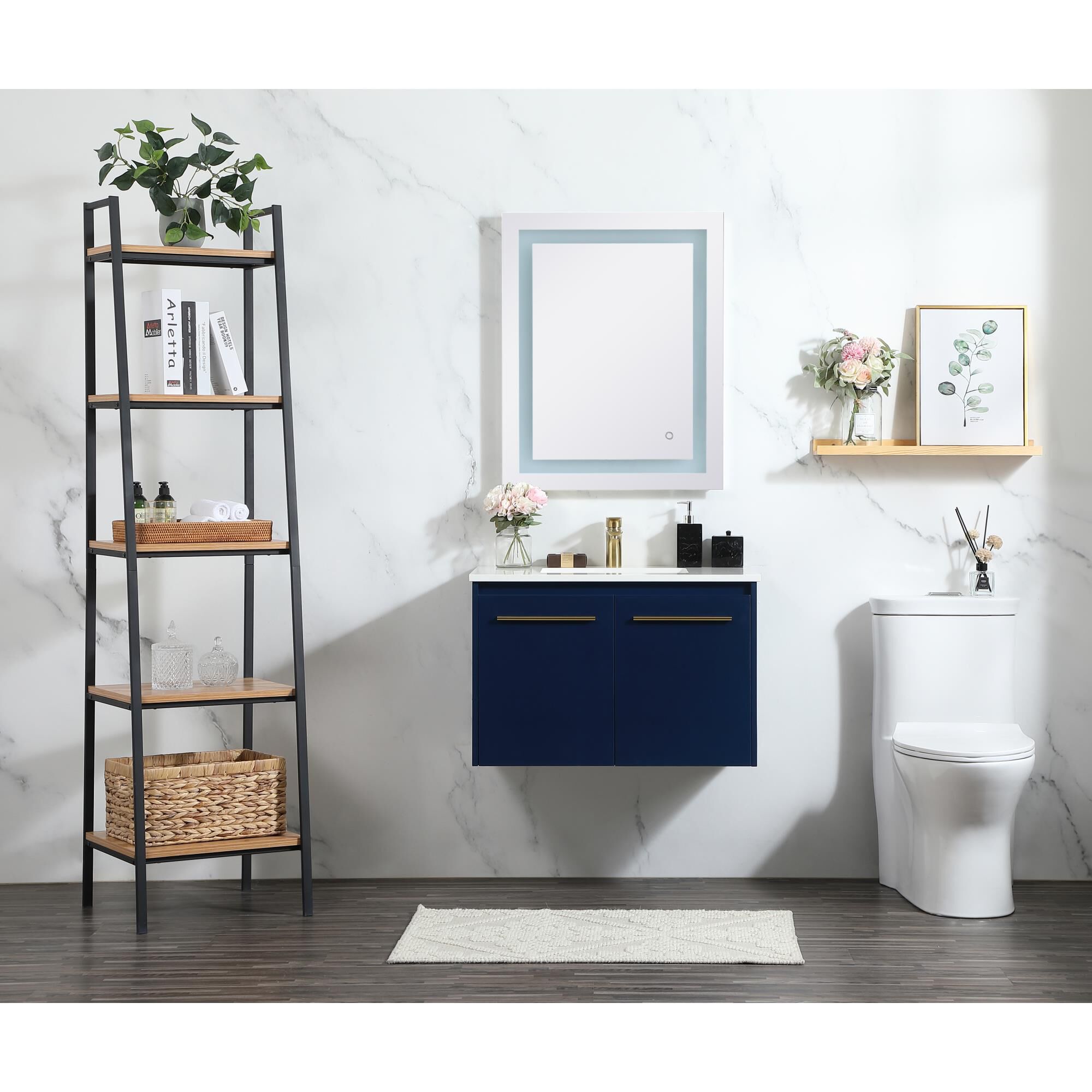 Shown in Blue finish