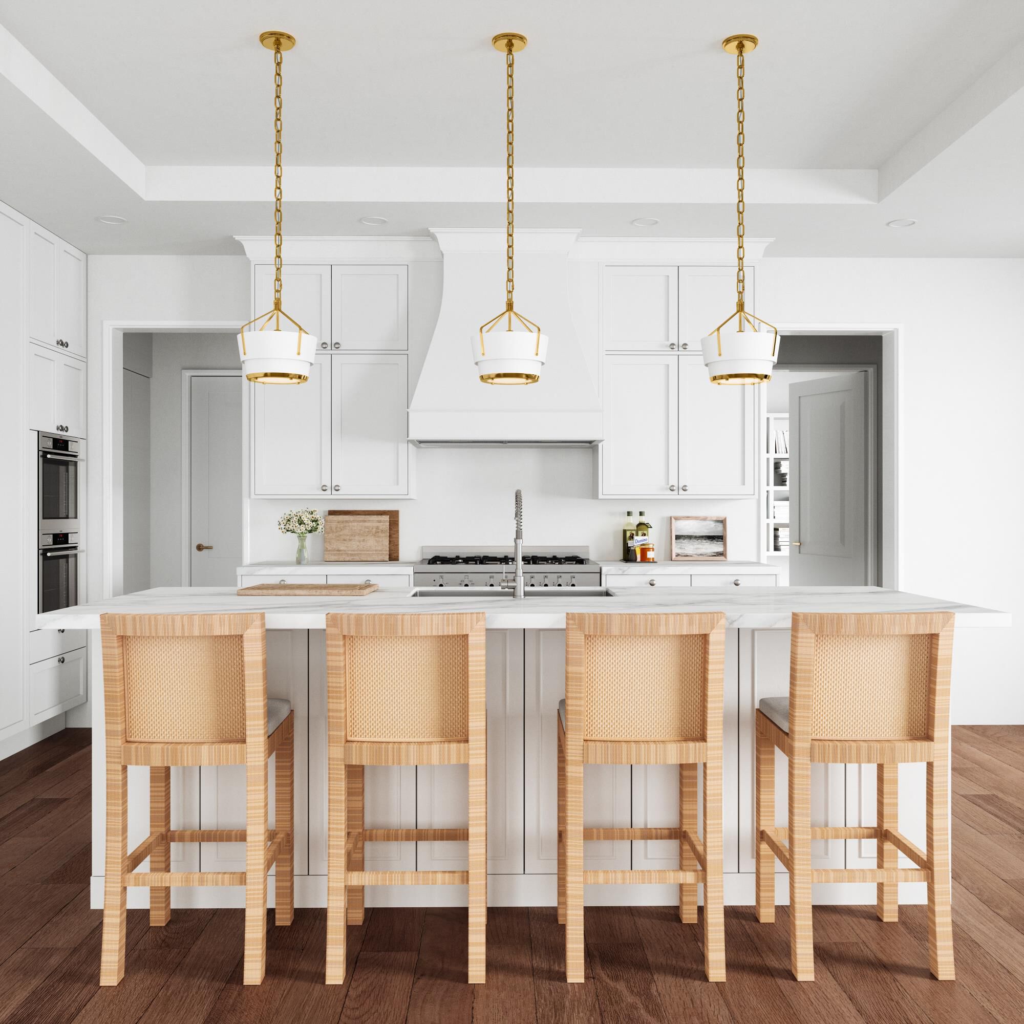 Shown in White finish