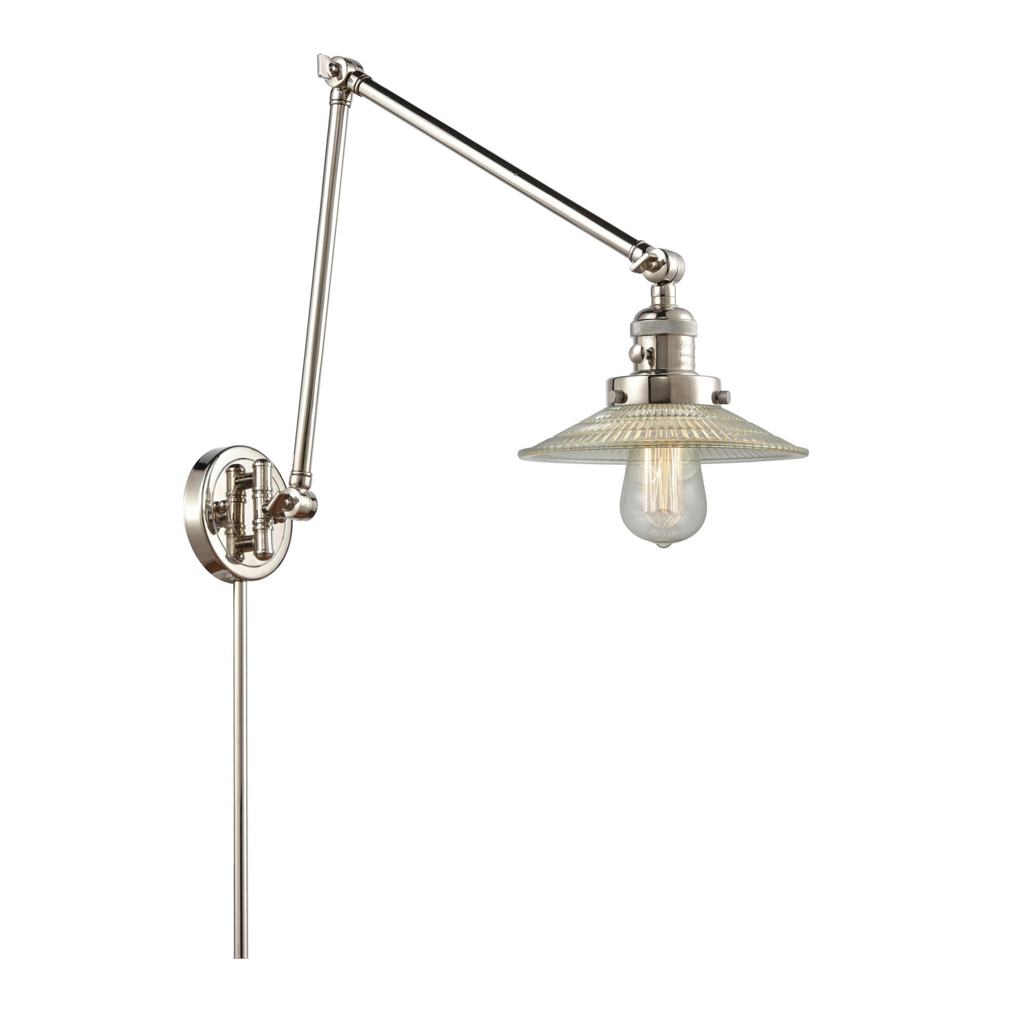 Bruno Marashlian Halophane Wall Swing Lamp by Innovations Lighting