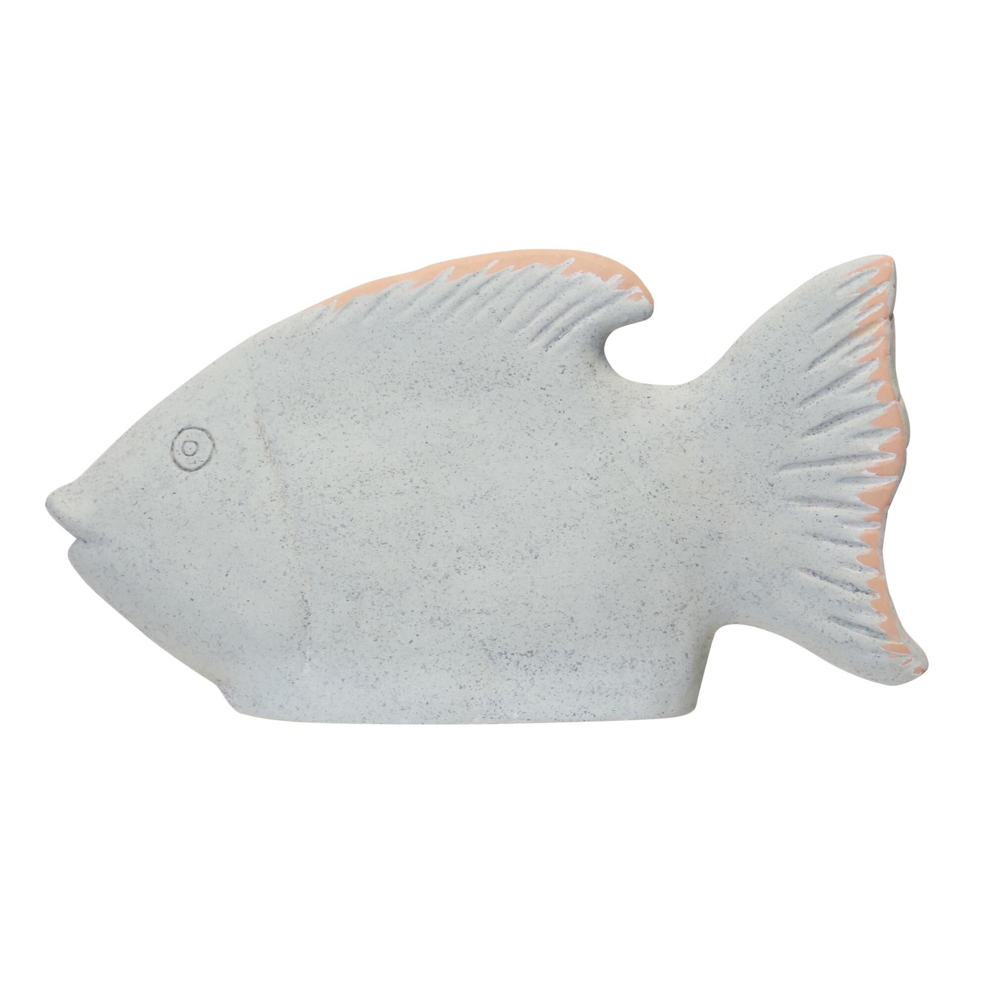 Terracotta Fish Figurine by Stylecraft