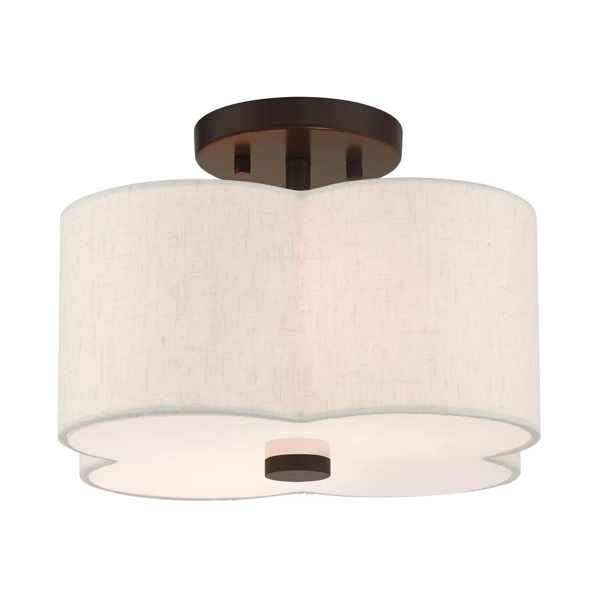 Solstice 2 Light Semi Flush Mount by Livex Lighting