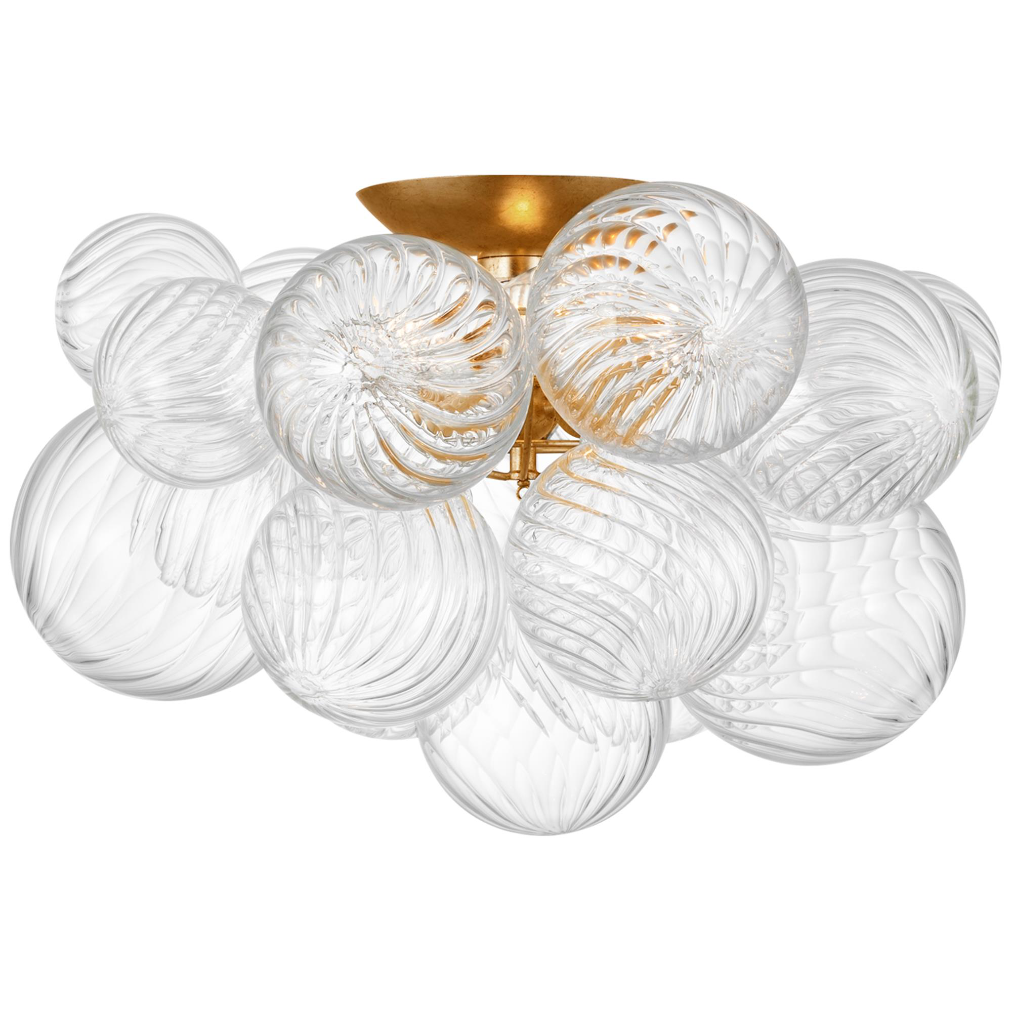 Shown in Gild finish and Clear glass