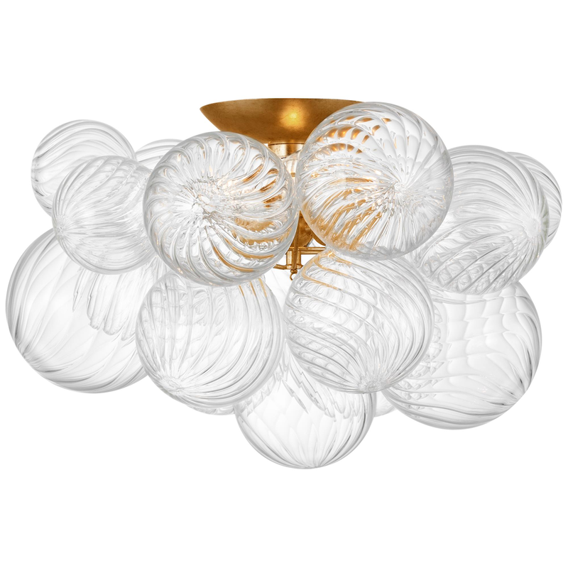 Julie Neill Talia 19 Inch 3 Light LED Flush Mount by Visual Comfort Signature Collection