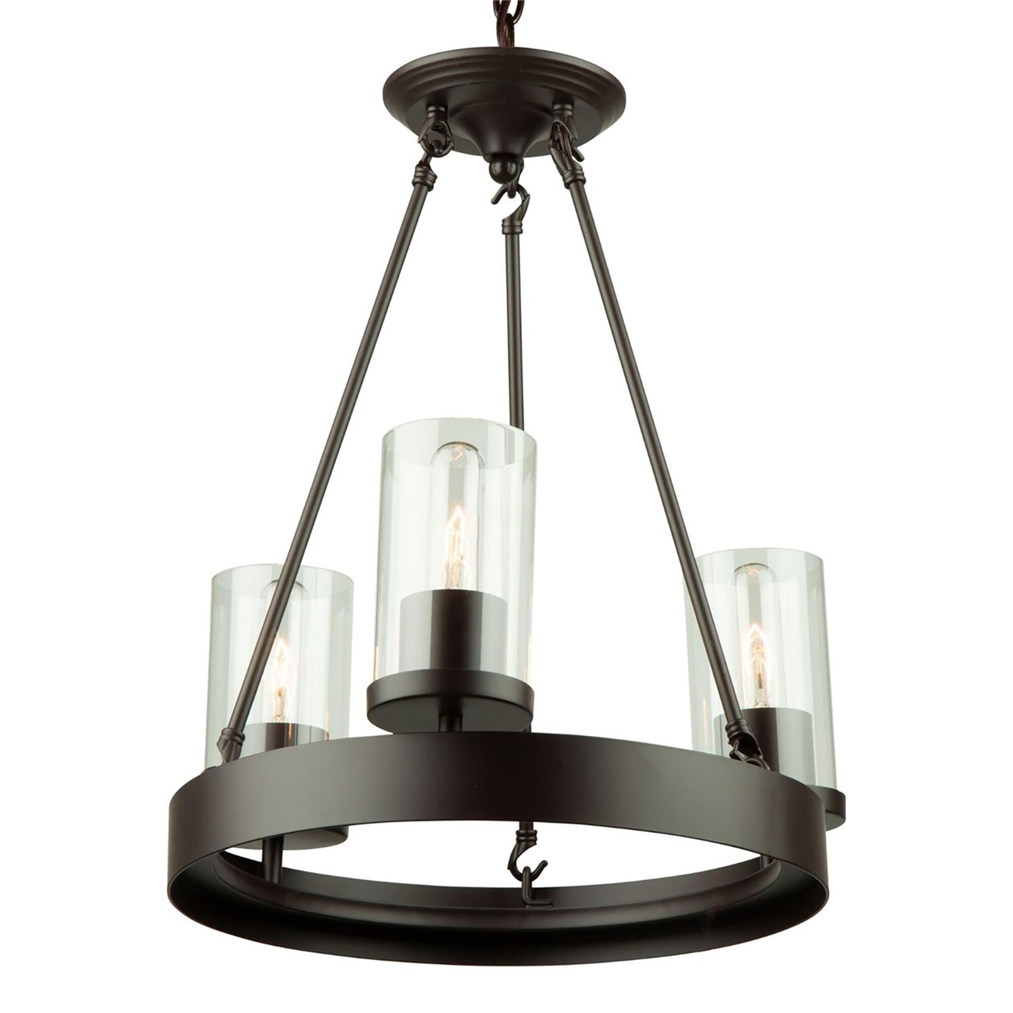 Menlo Park 17 Inch 3 Light Mini Chandelier,