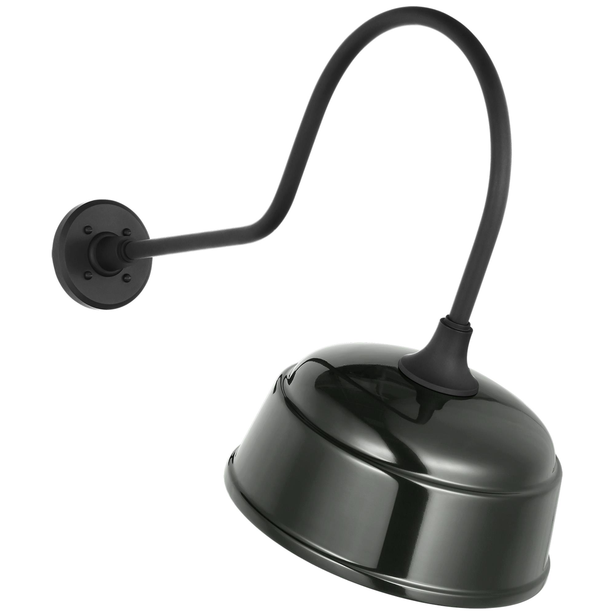 Shown in Matte Black finish and Green shade