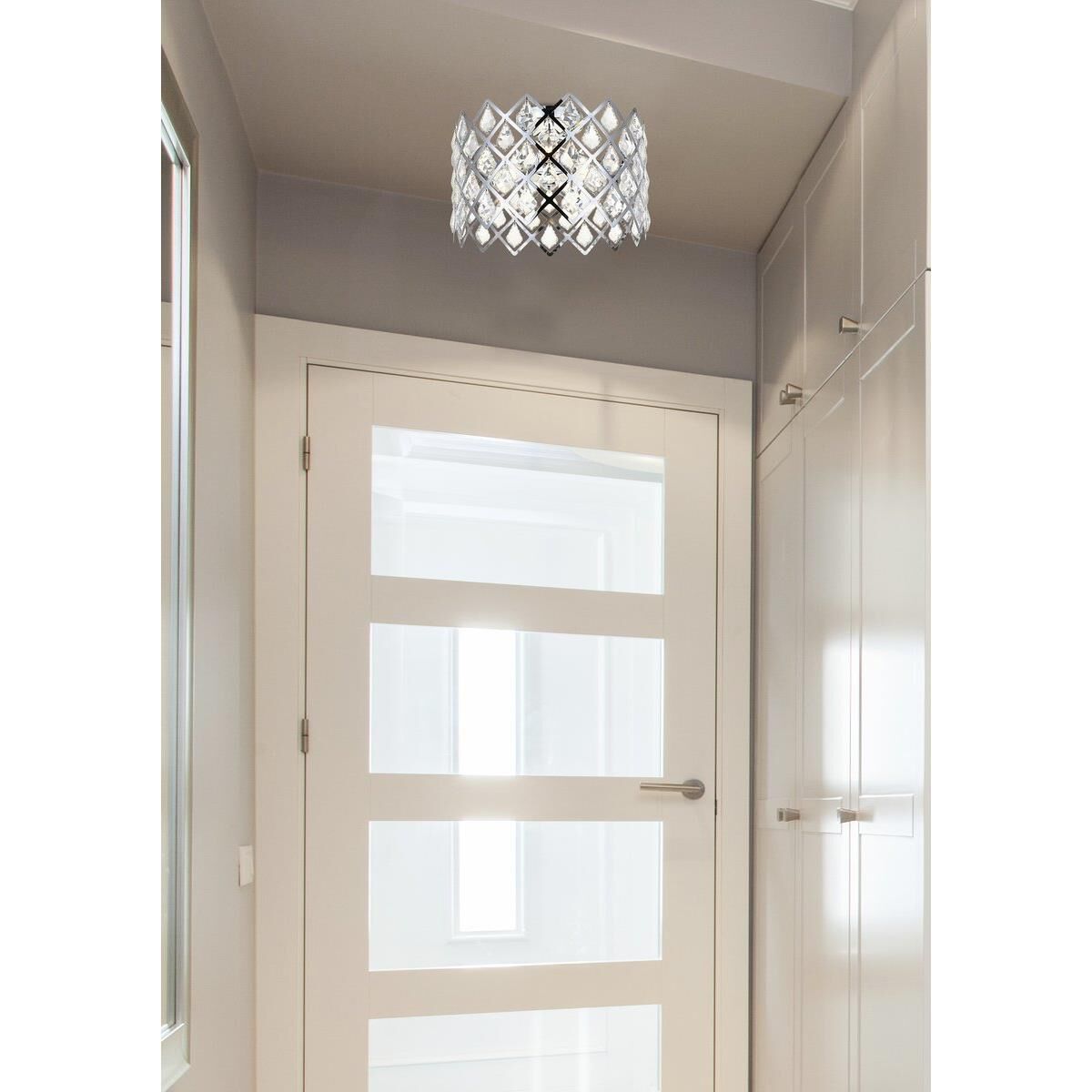 Lyla 13 Inch 3 Light Flush Mount by Elegant Lighting