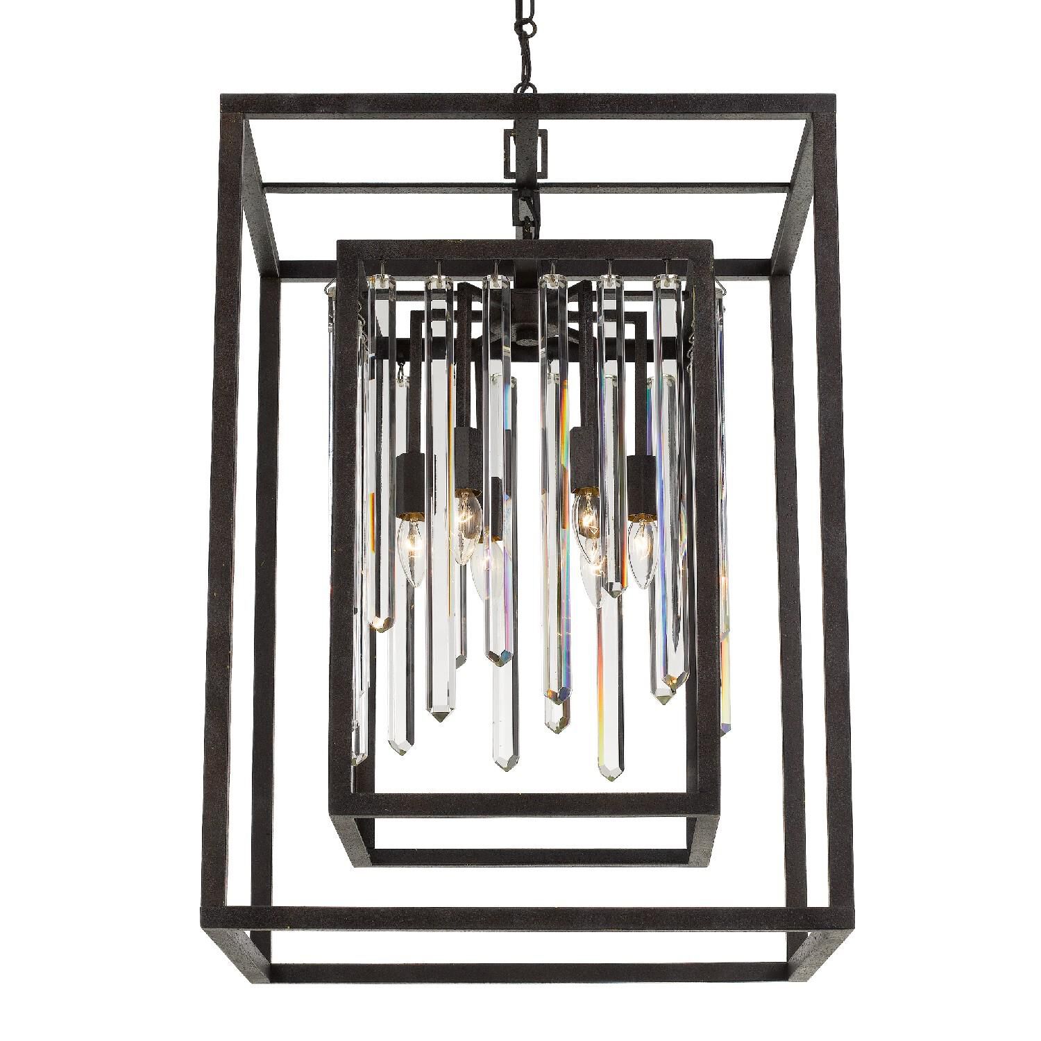 Hollis 21 Inch 6 Light Mini Chandelier by Crystorama