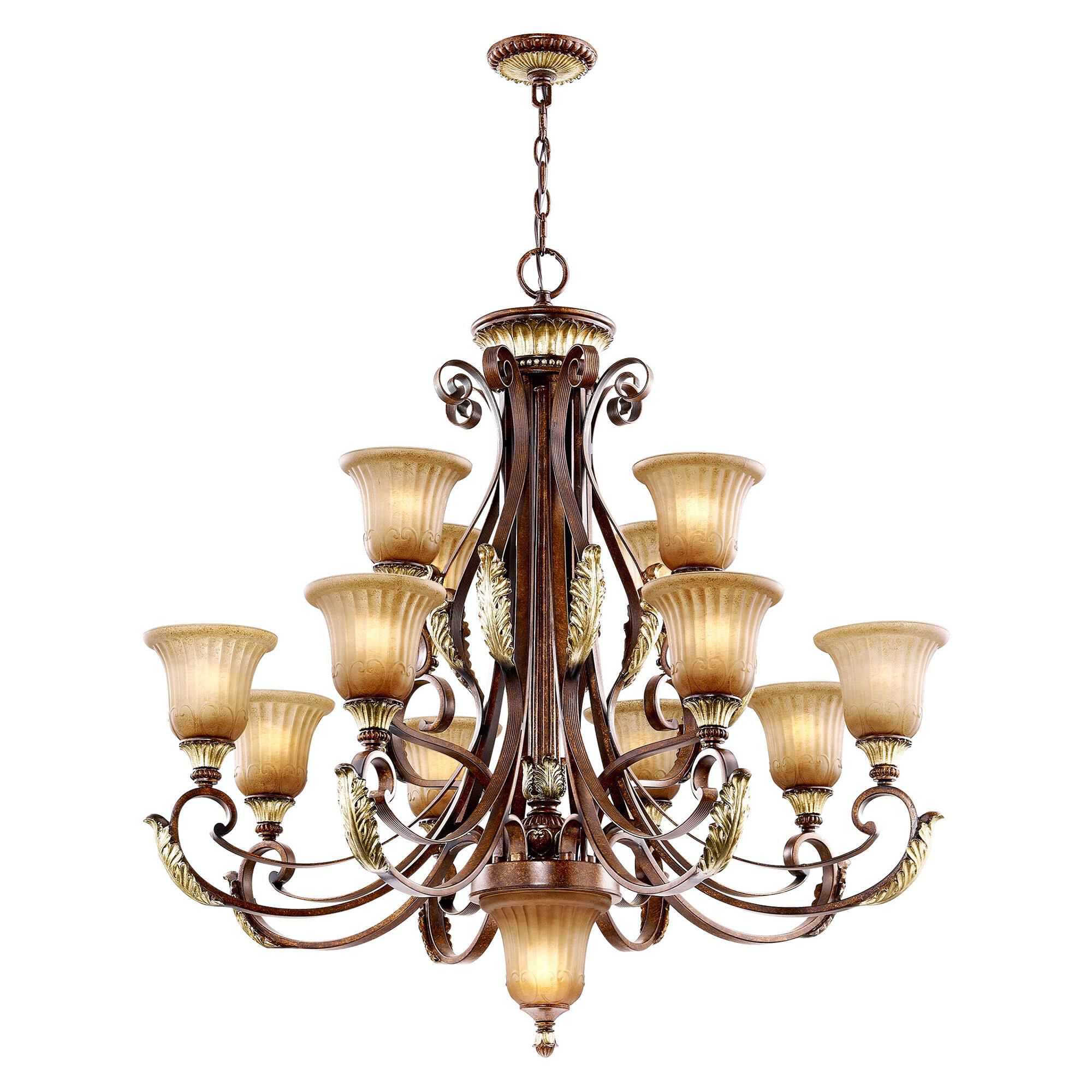Villa Verona 40 Inch 13 Light Chandelier by Livex Lighting